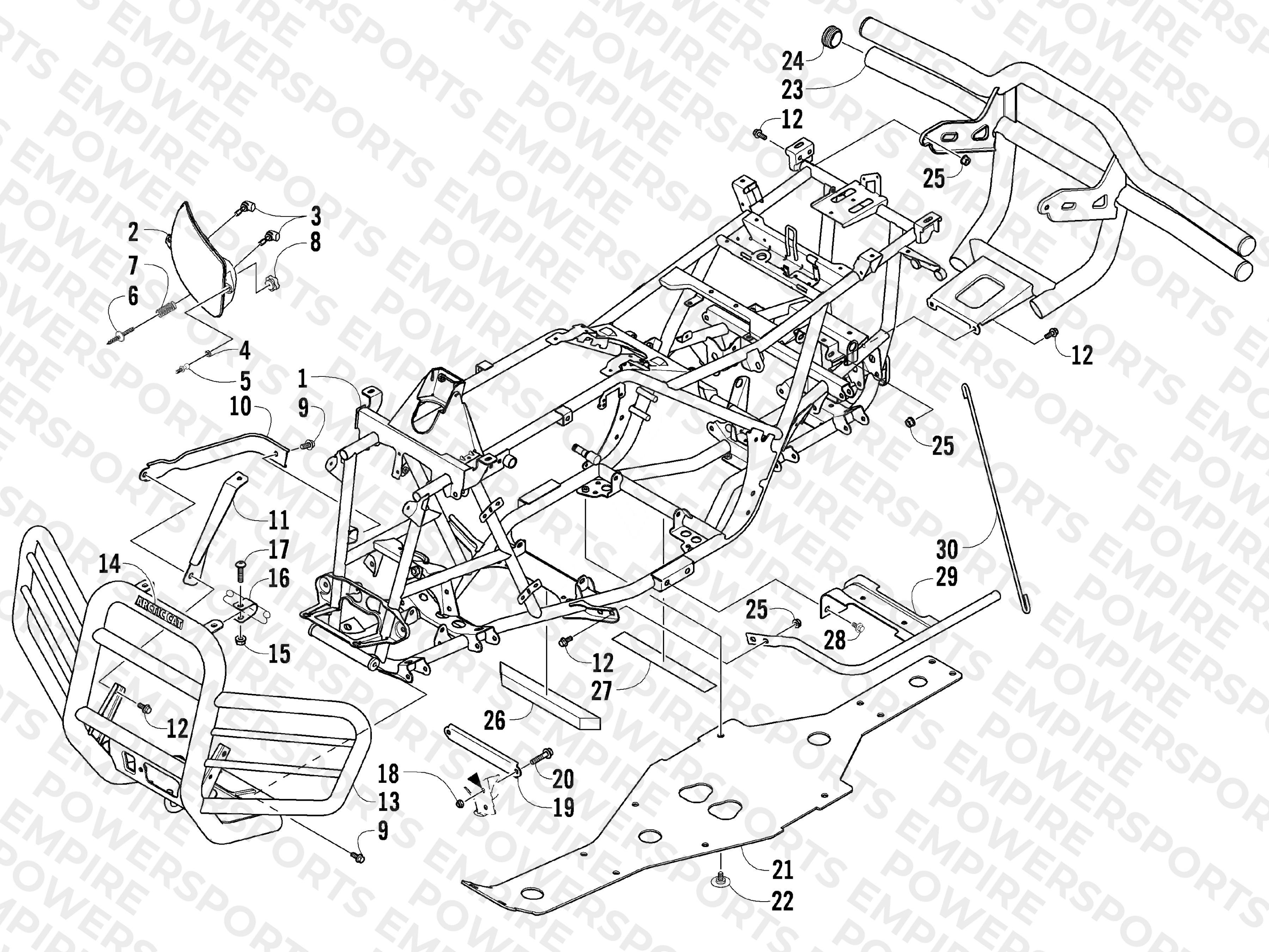 FRAME AND RELATED PARTS