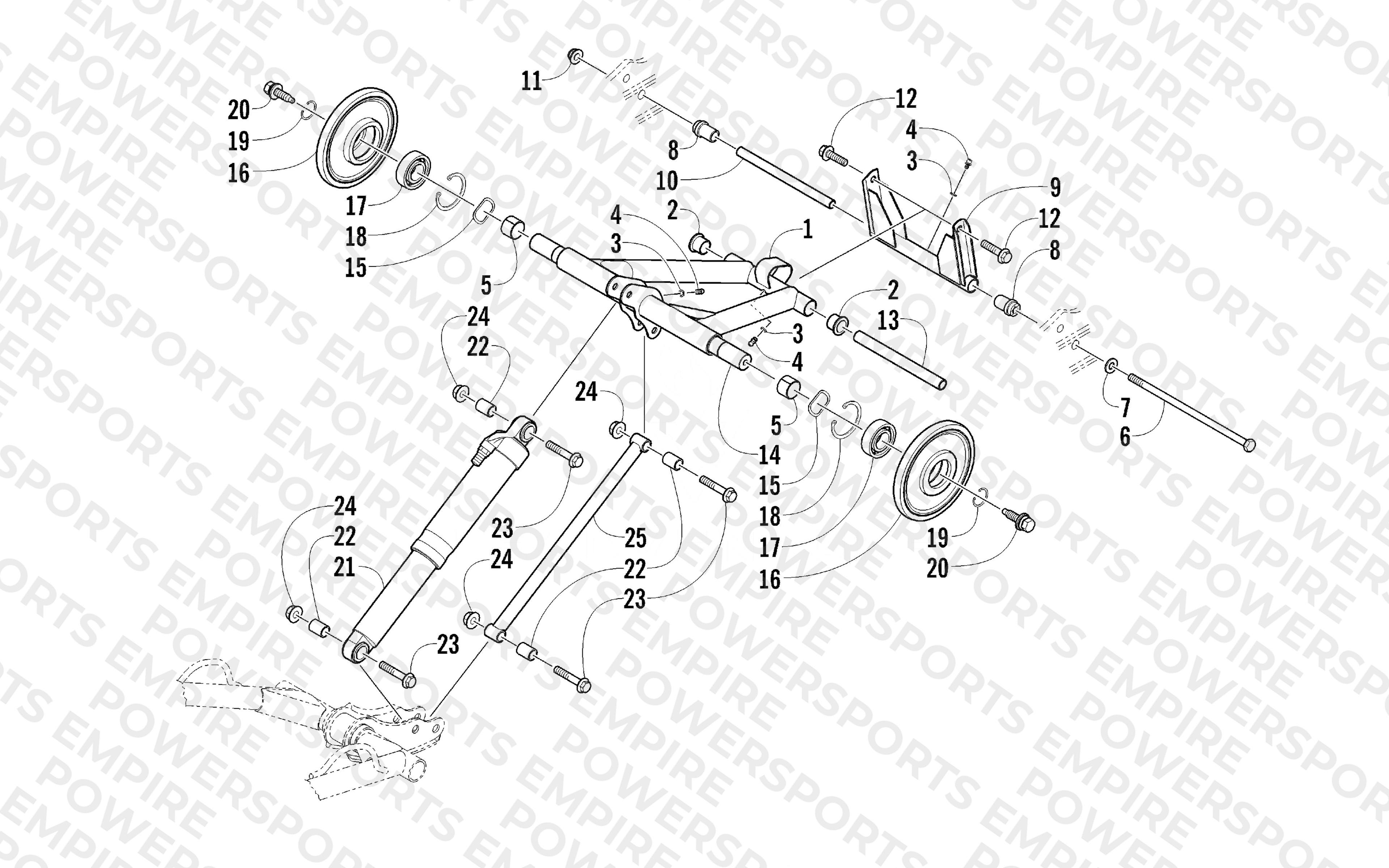 REAR SUSPENSION REAR ARM ASSEMBLY