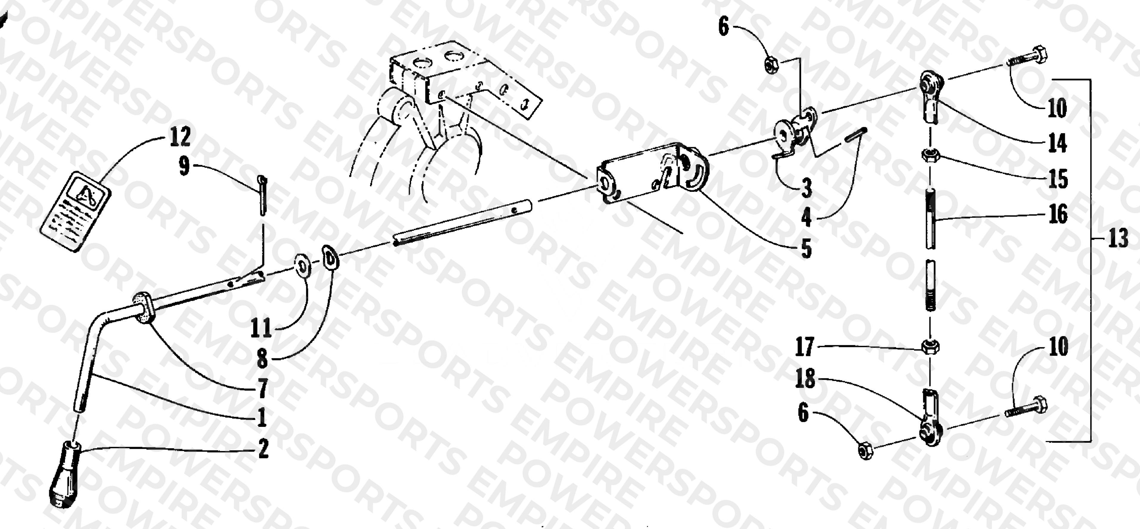 REVERSE SHIFT LEVER ASSEMBLY