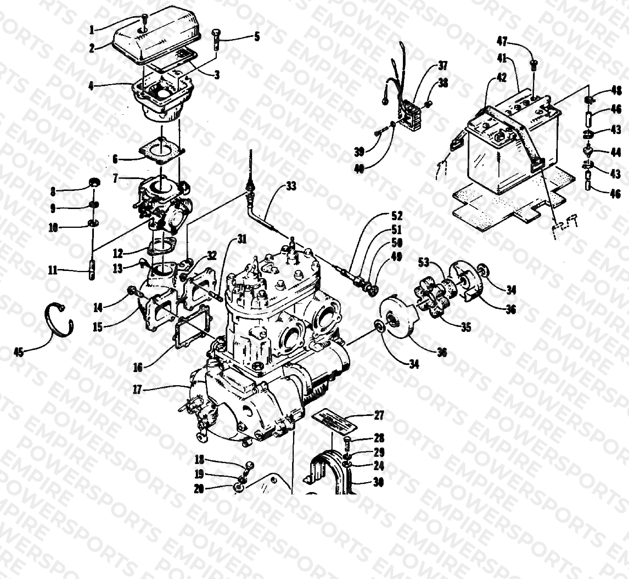 ENGINE AND RELATED PARTS