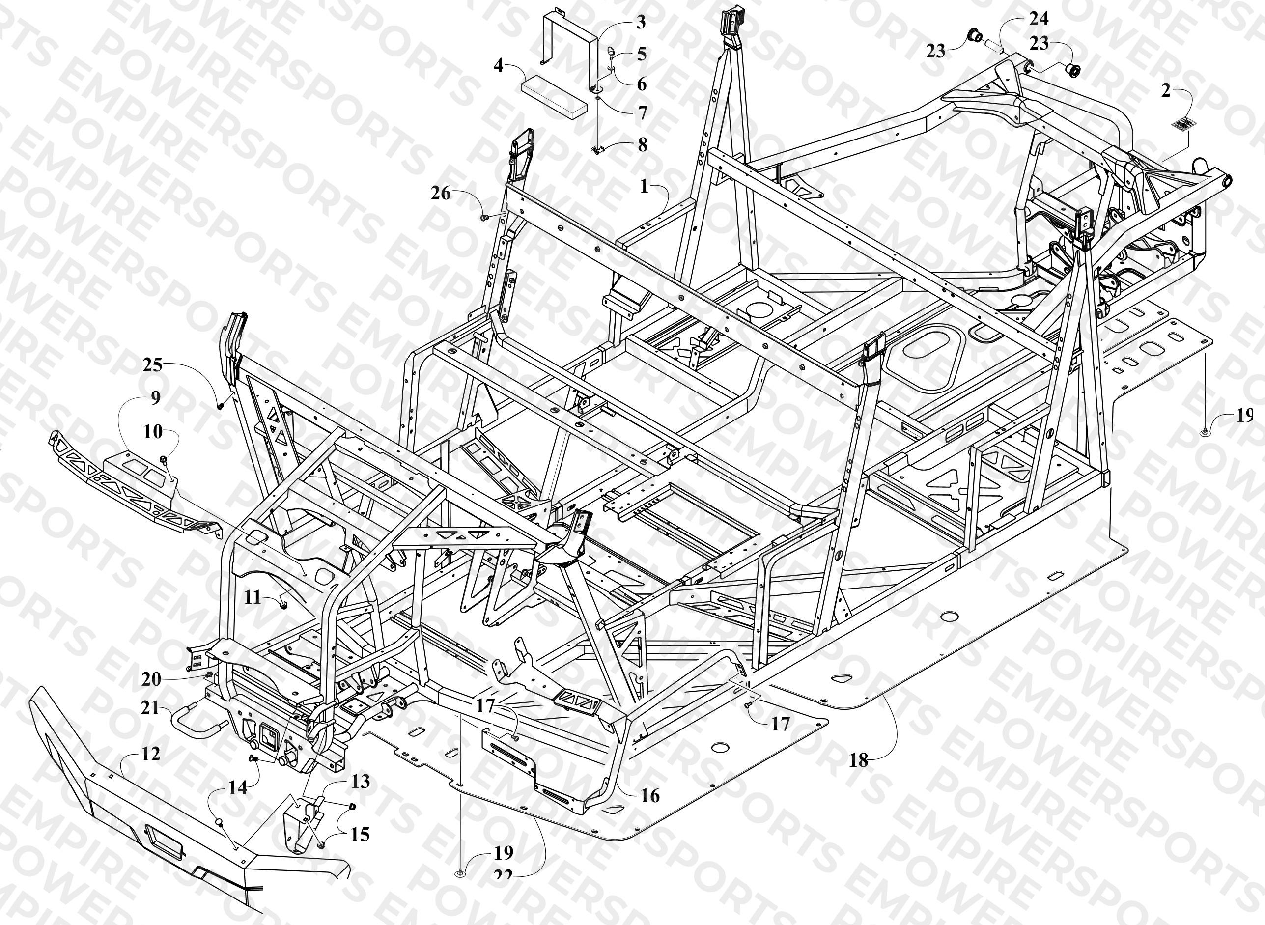 FRAME AND RELATED PARTS