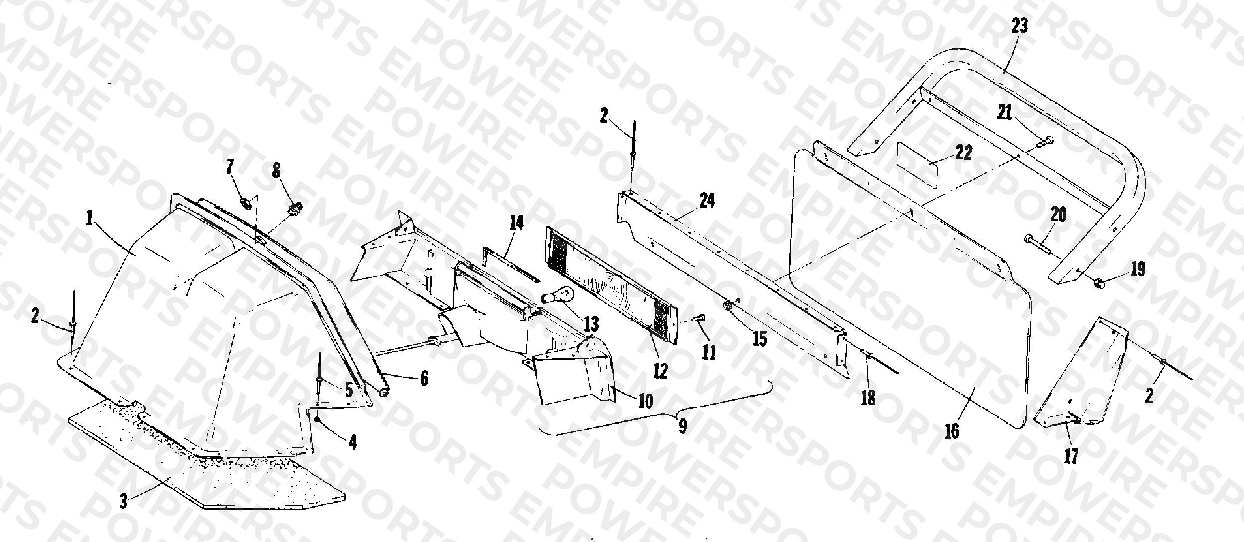 REAR SHROUD AND BUMPER