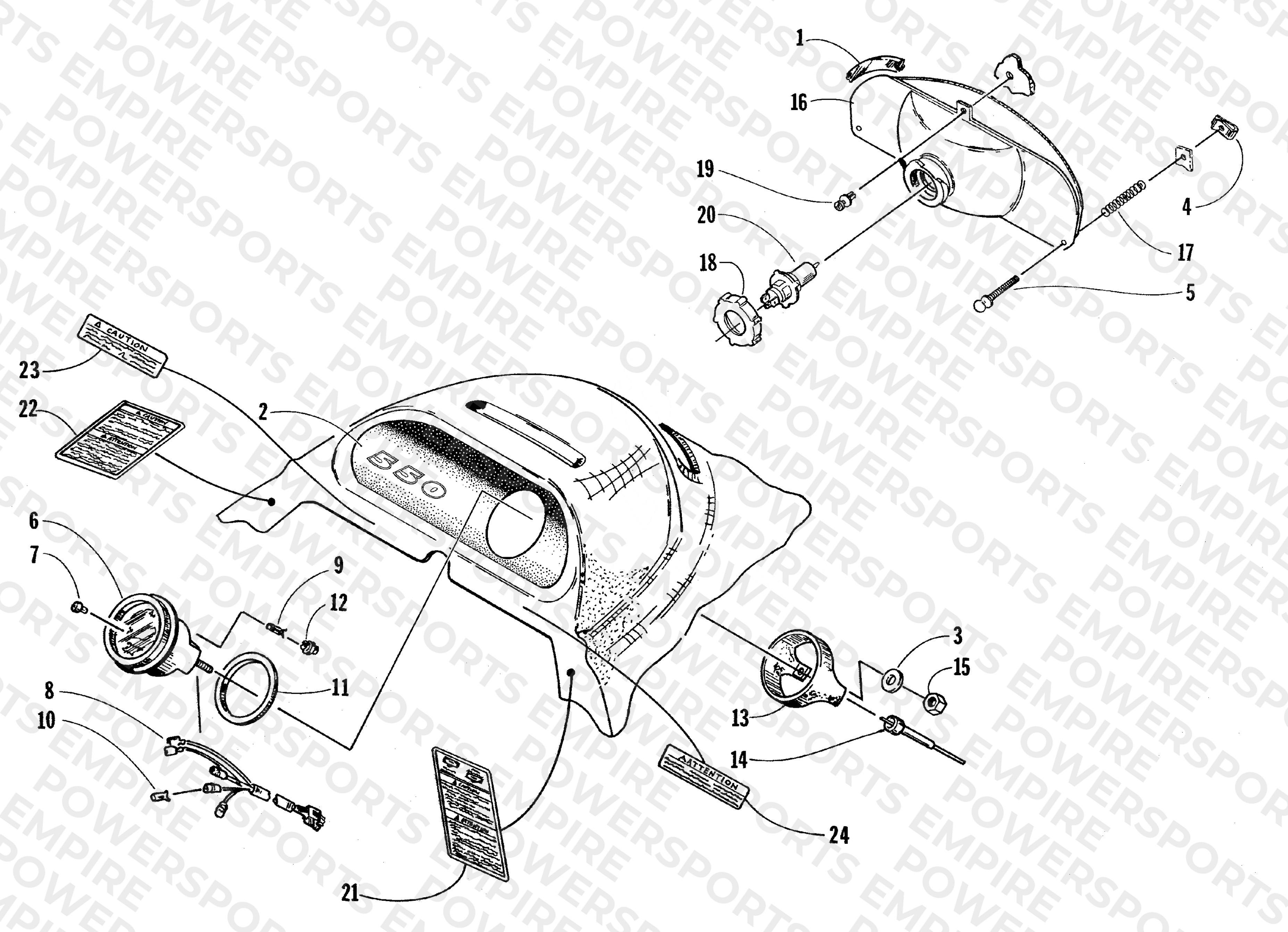 HEADLIGHT AND INSTRUMENT POD