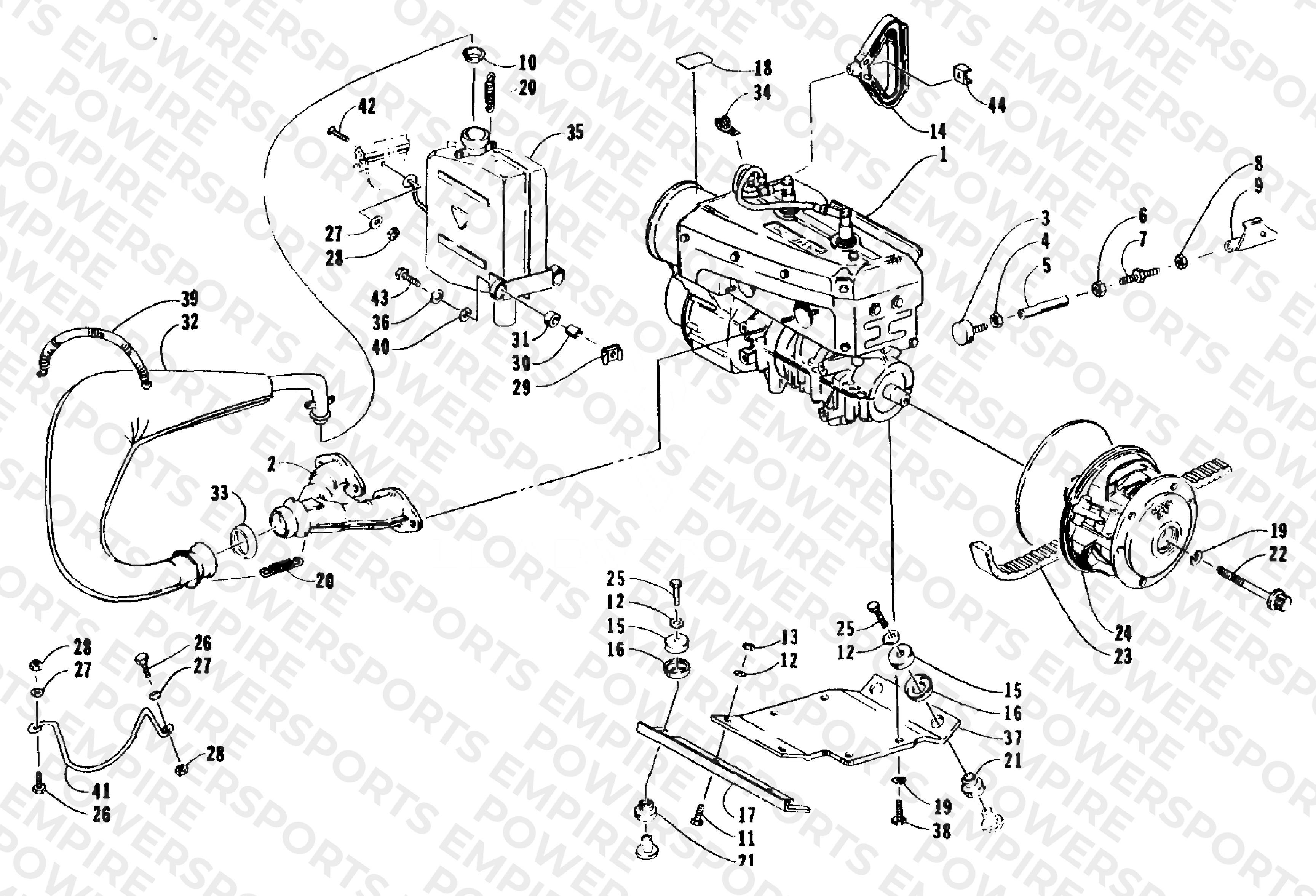 ENGINE AND RELATED PARTS