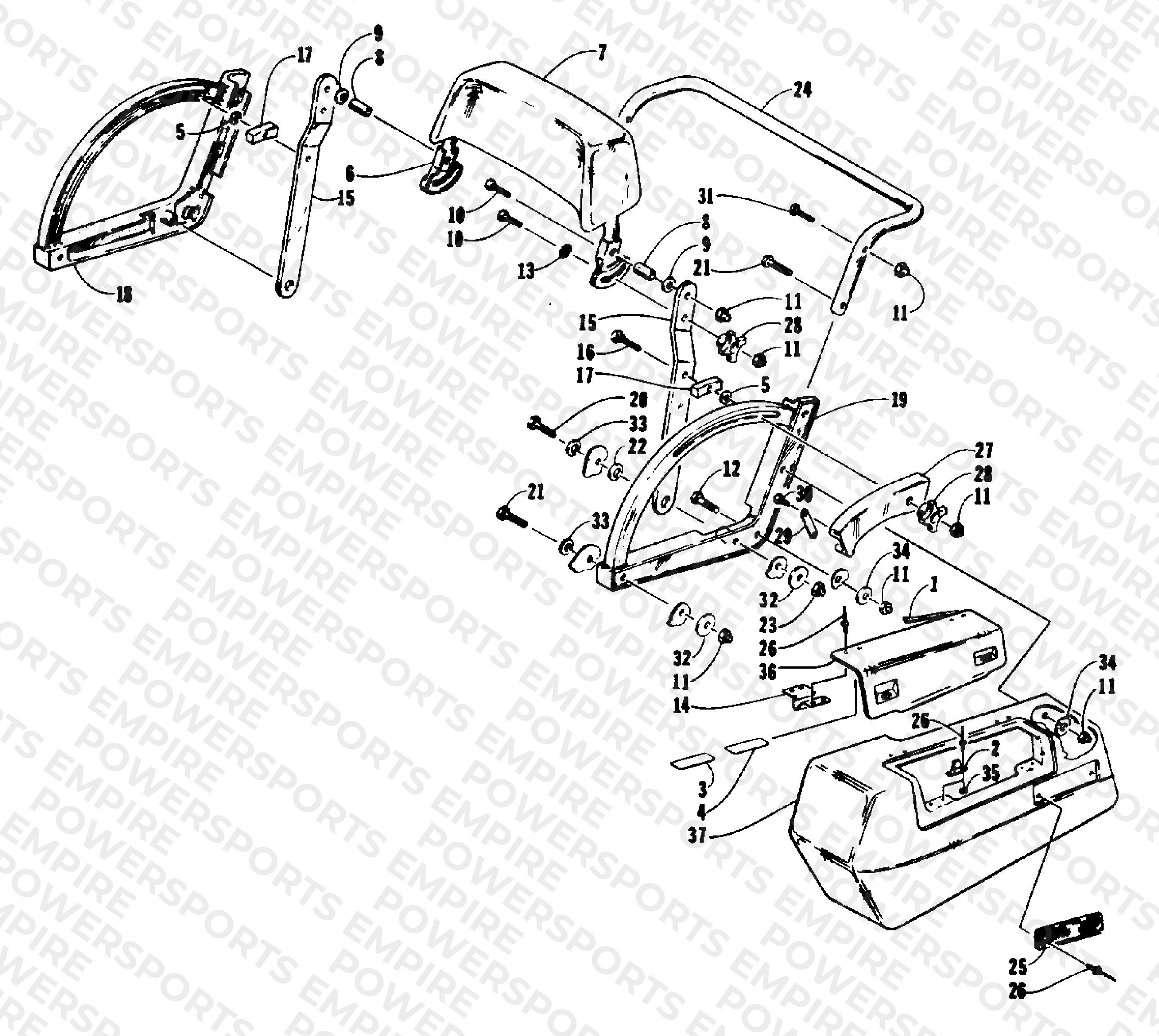 BACKREST AND SADDLEBAG ASSEMBLY