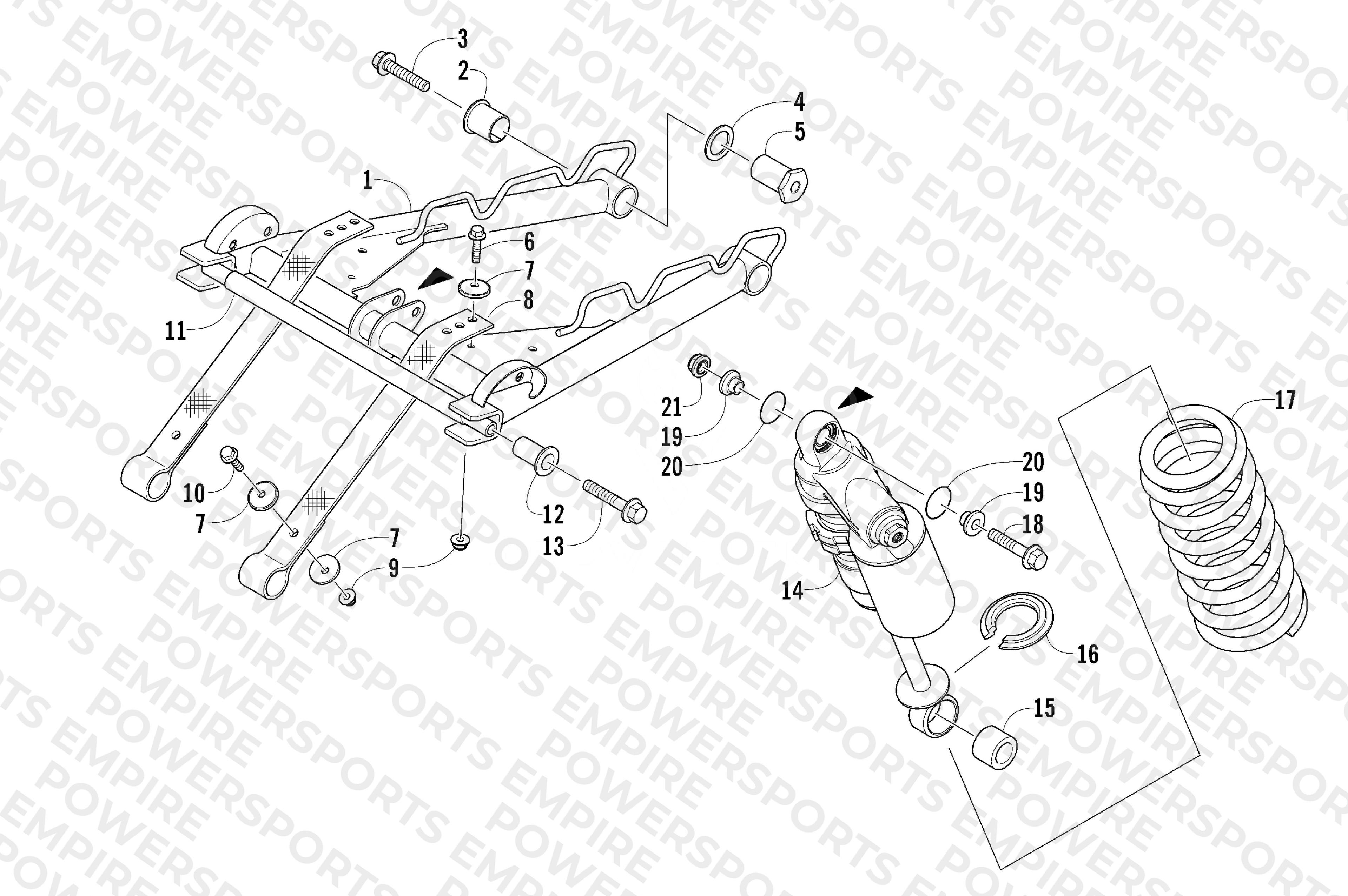REAR SUSPENSION FRONT ARM ASSEMBLY