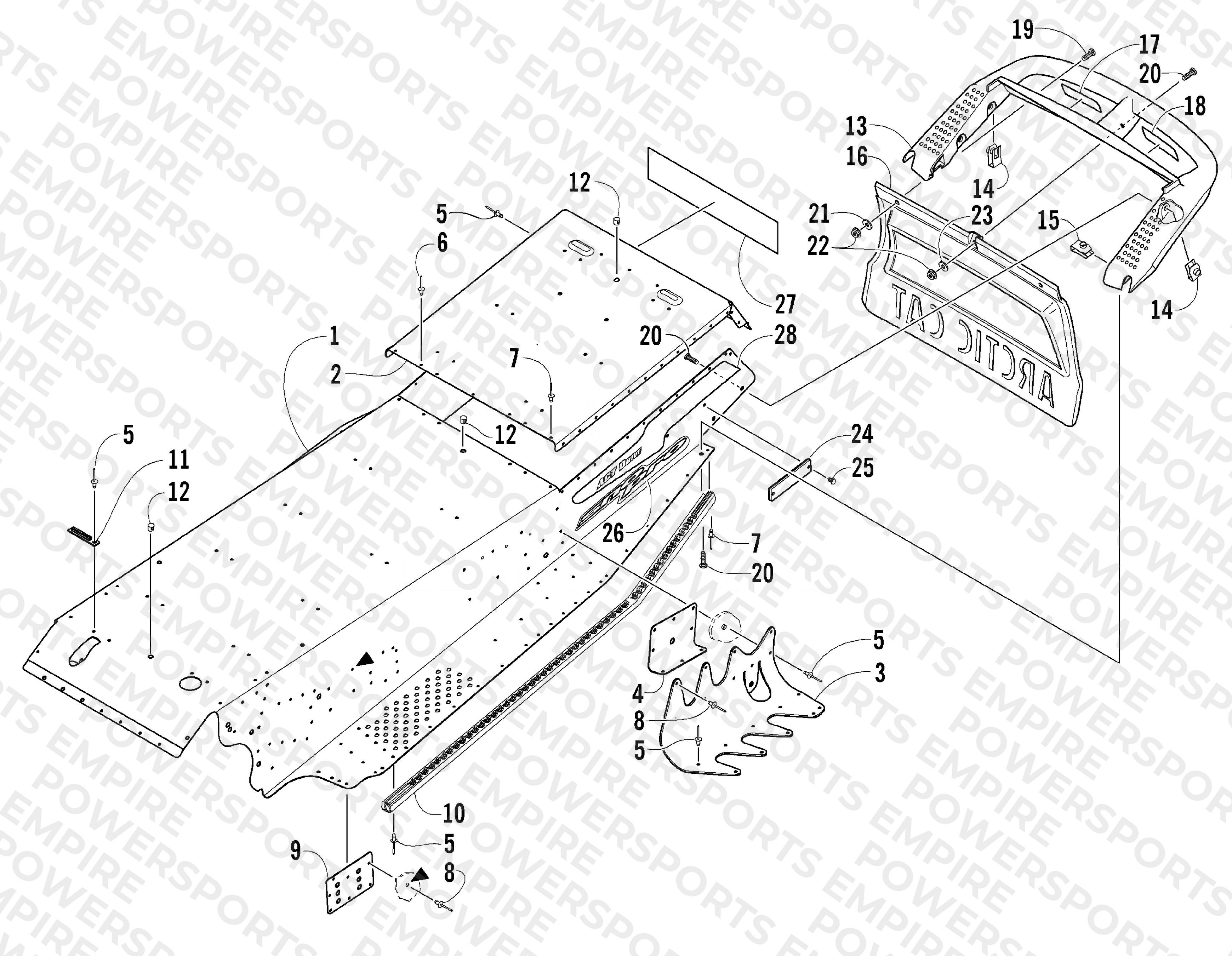 TUNNEL AND REAR BUMPER