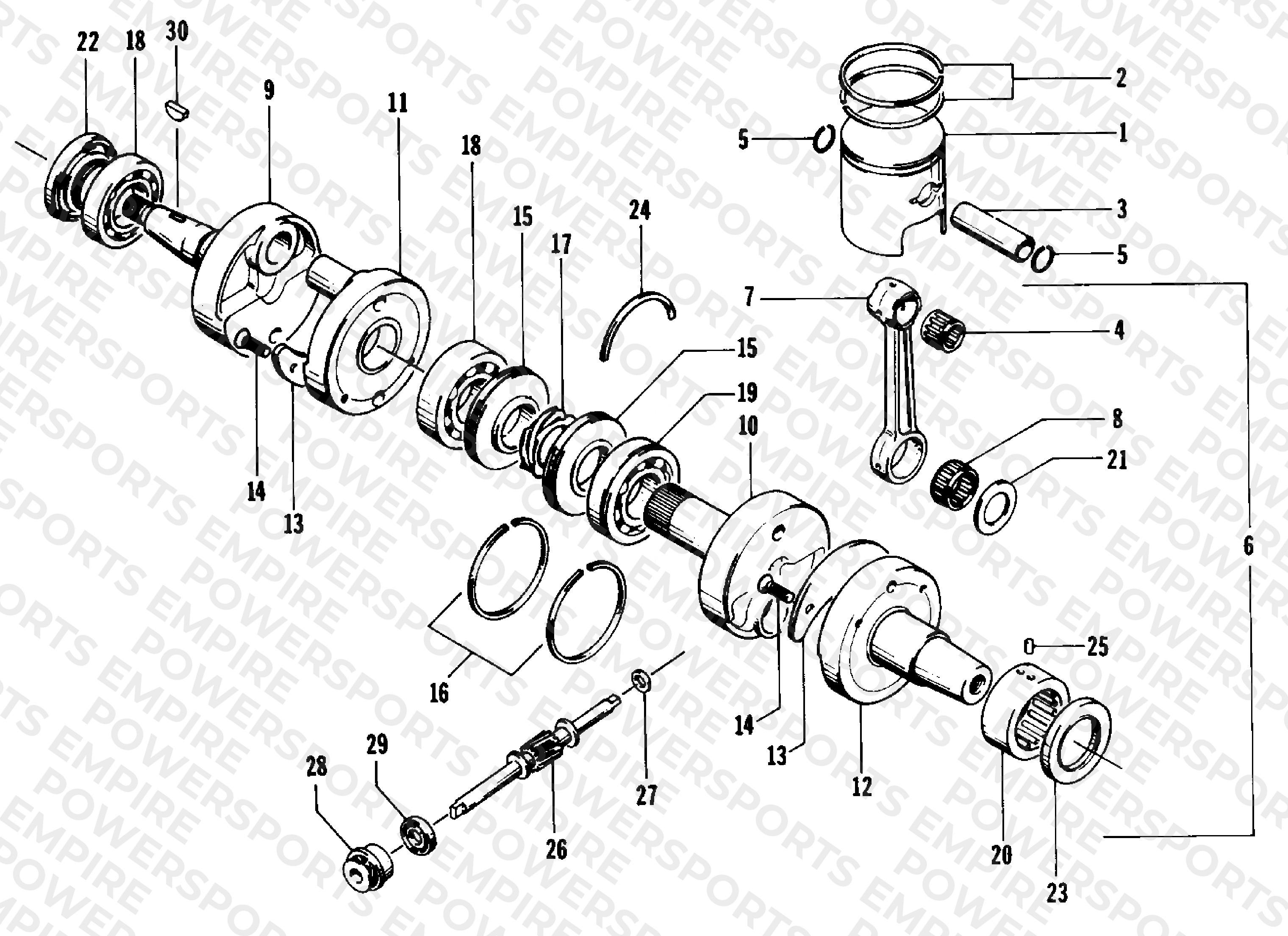 PISTON AND CRANKSHAFT