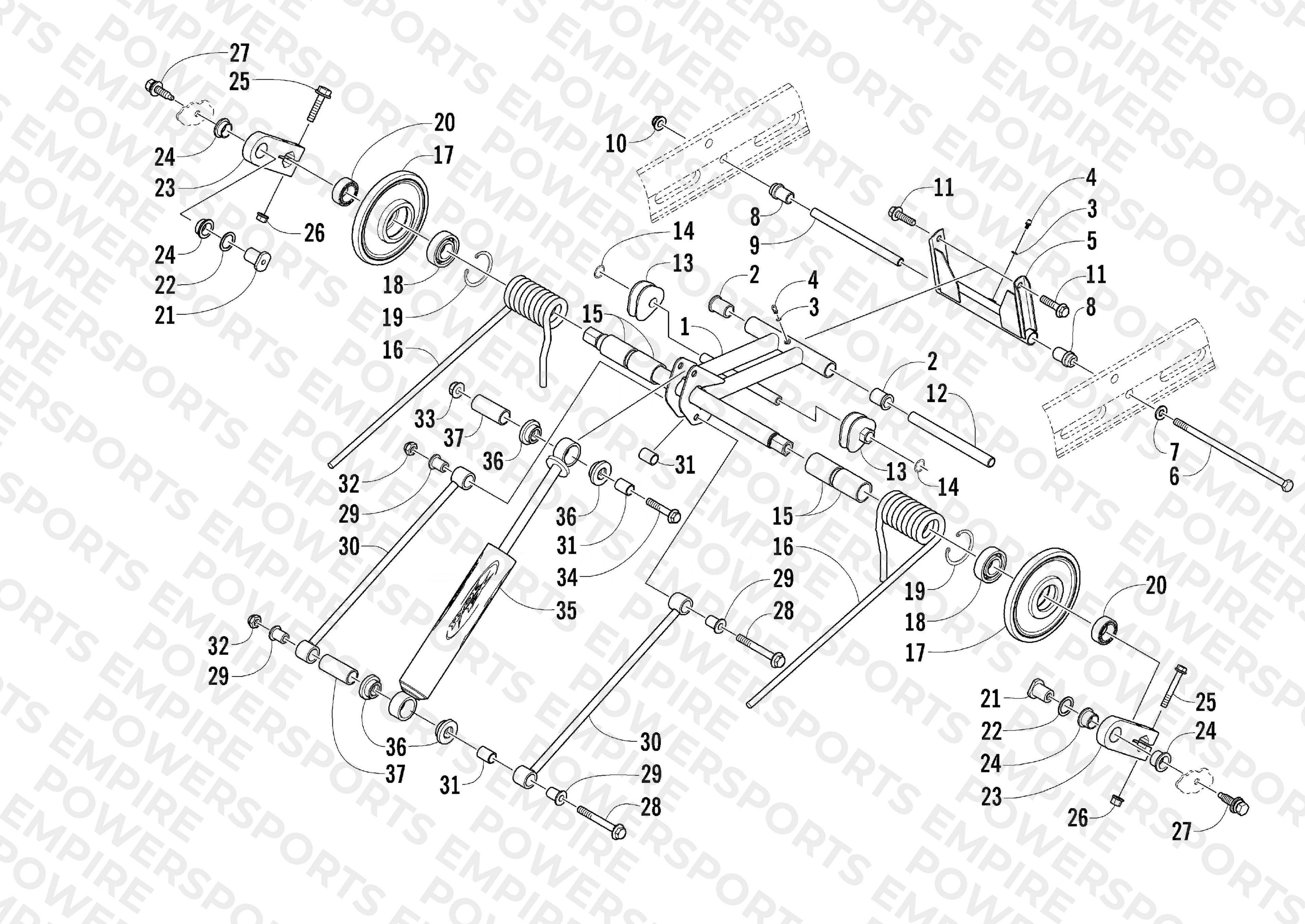 REAR SUSPENSION REAR ARM ASSEMBLY