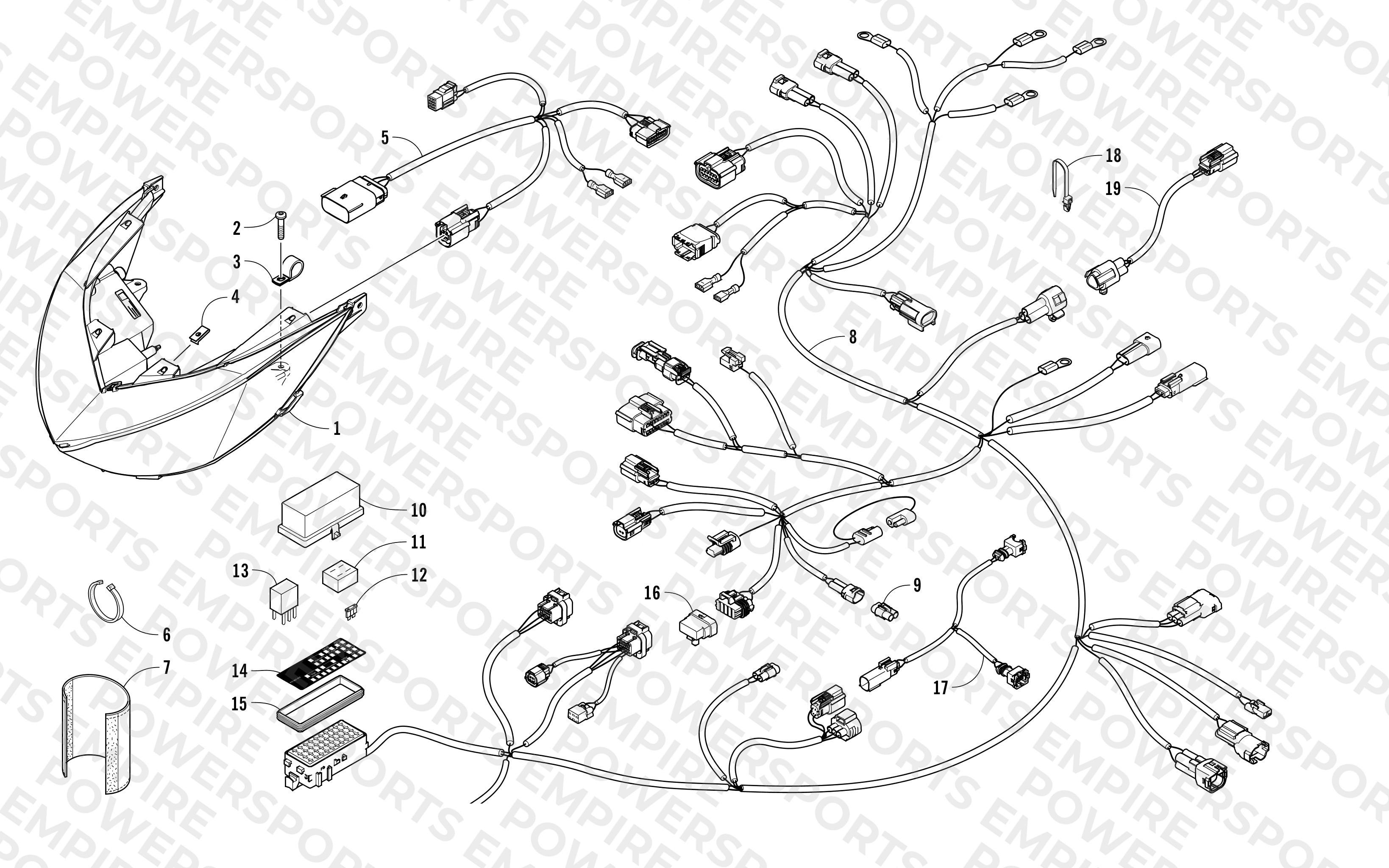 HEADLIGHT AND WIRING ASSEMBLIES