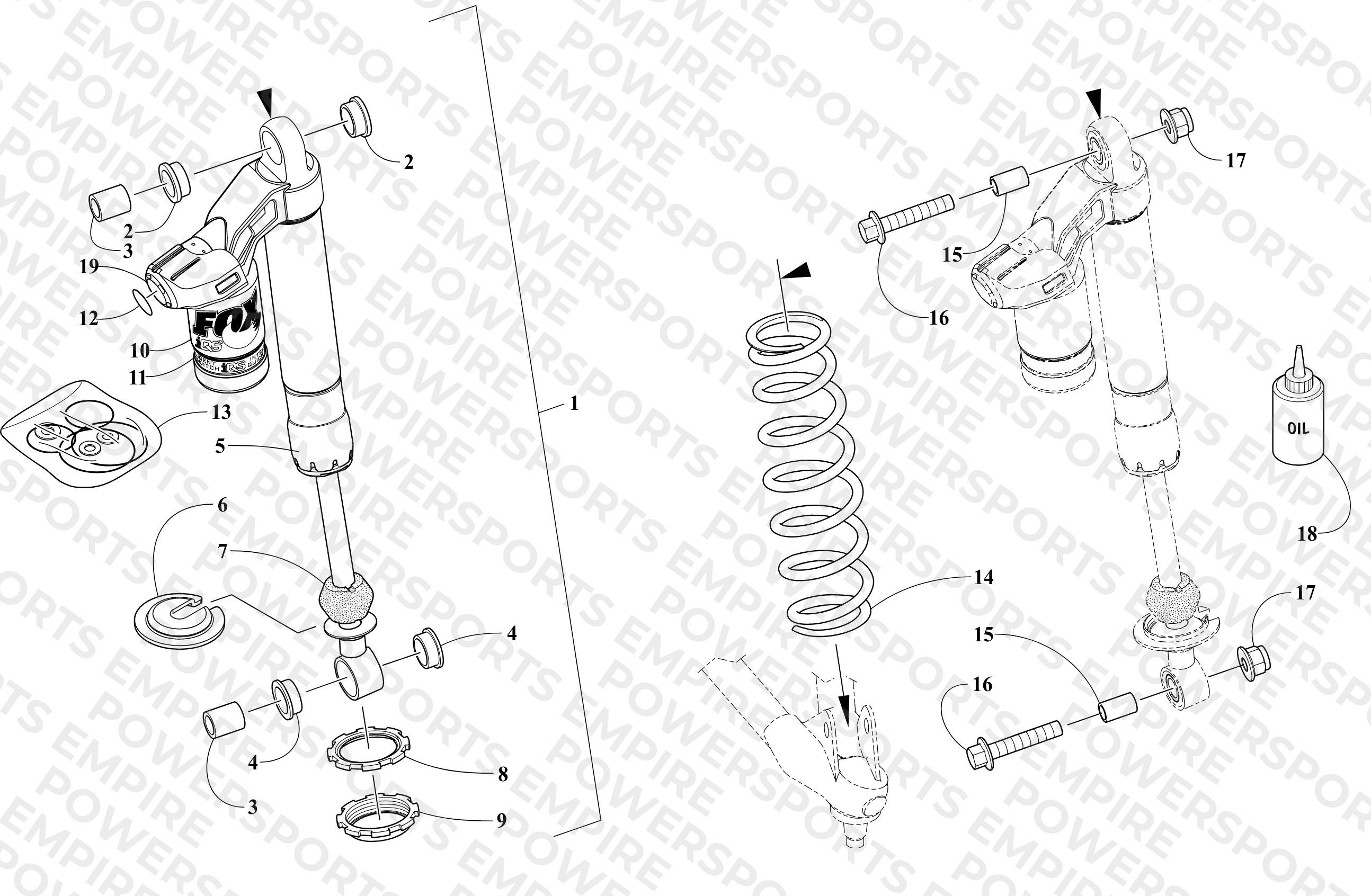 FRONT SUSPENSION SHOCK ABSORBER ASSEMBLY