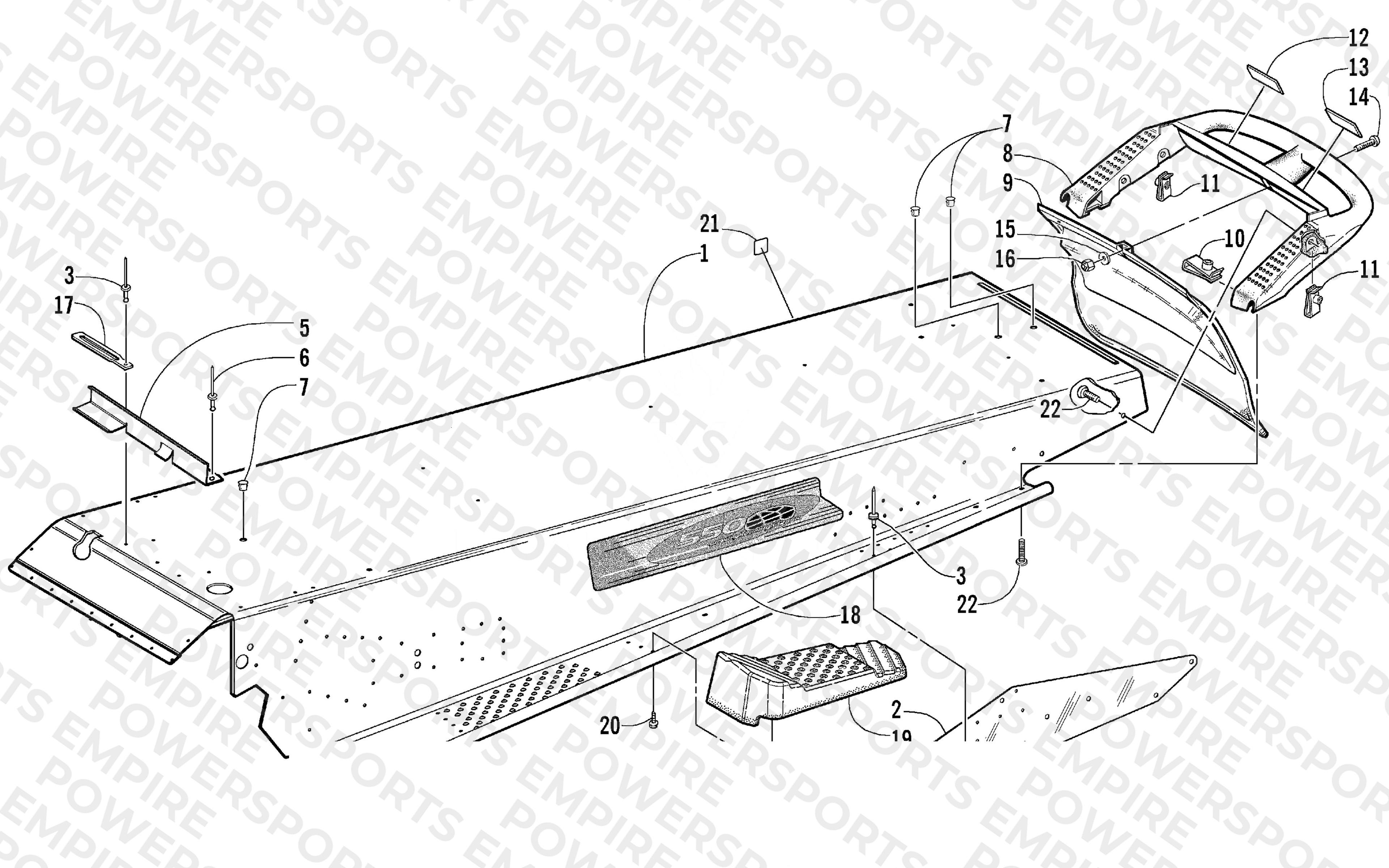 TUNNEL AND REAR BUMPER