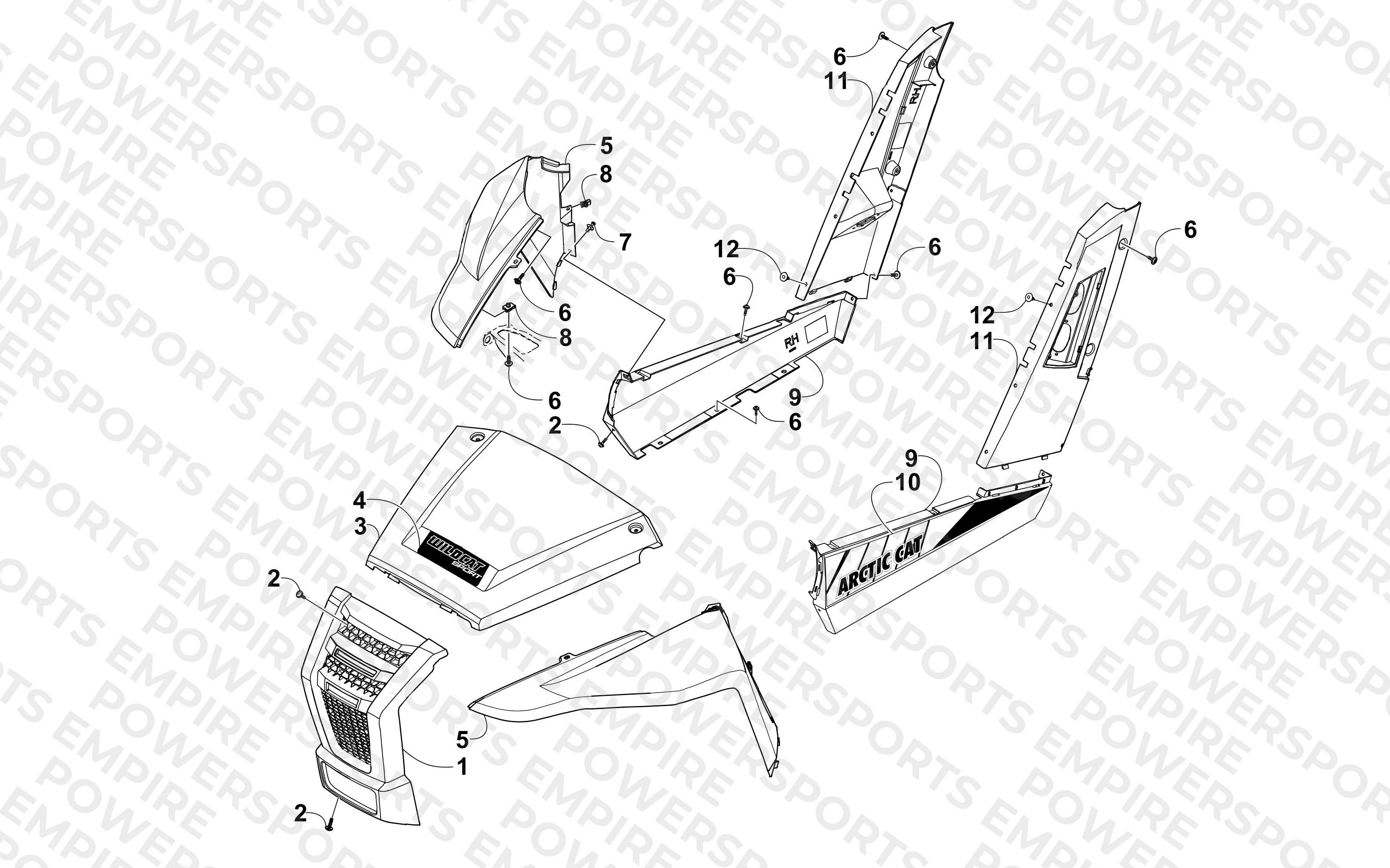 FRONT AND SIDE PANEL ASSEMBLIES