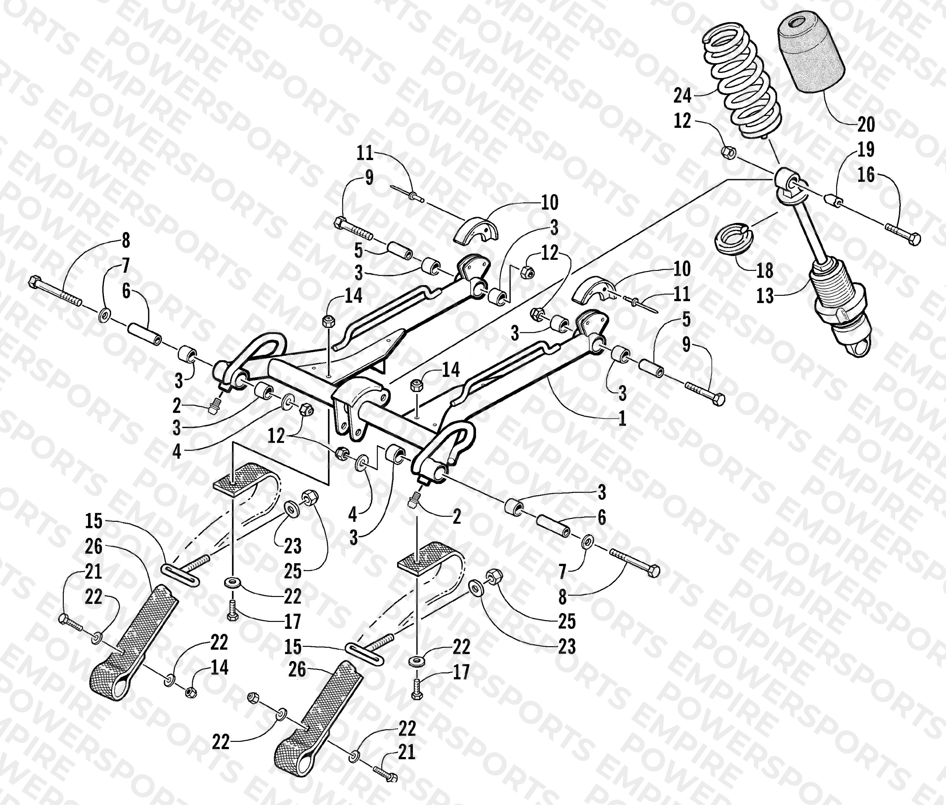 REAR SUSPENSION FRONT ARM ASSEMBLY