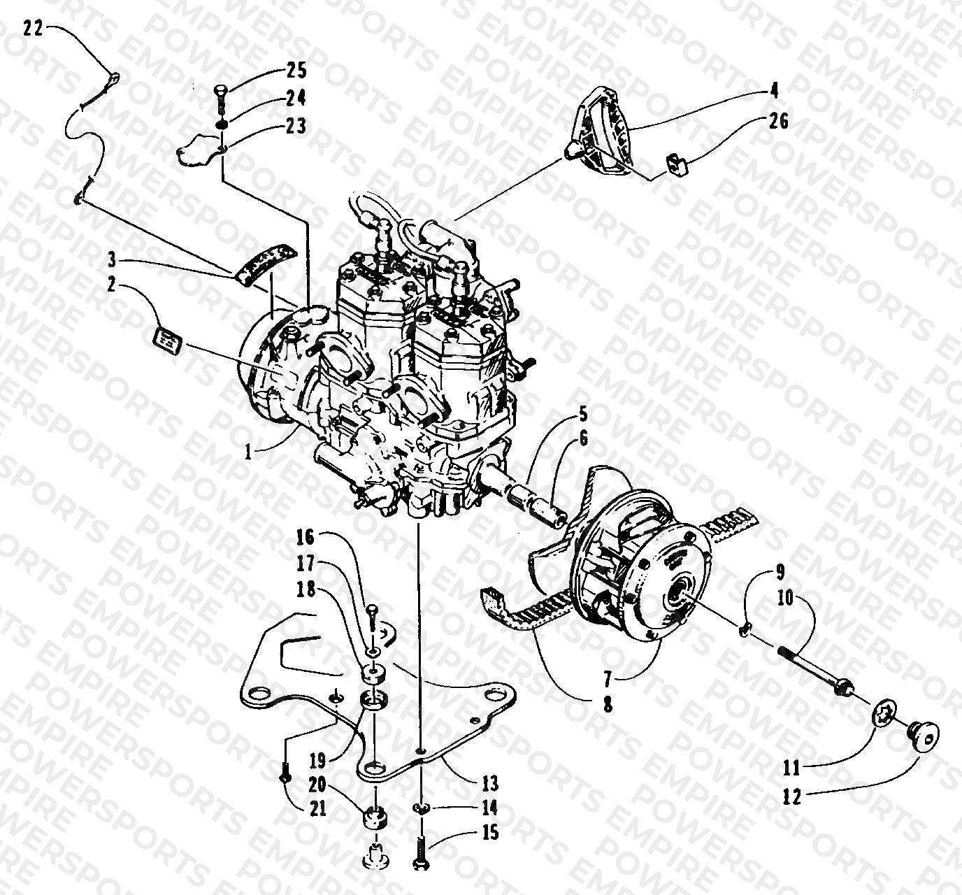 ENGINE AND RELATED PARTS