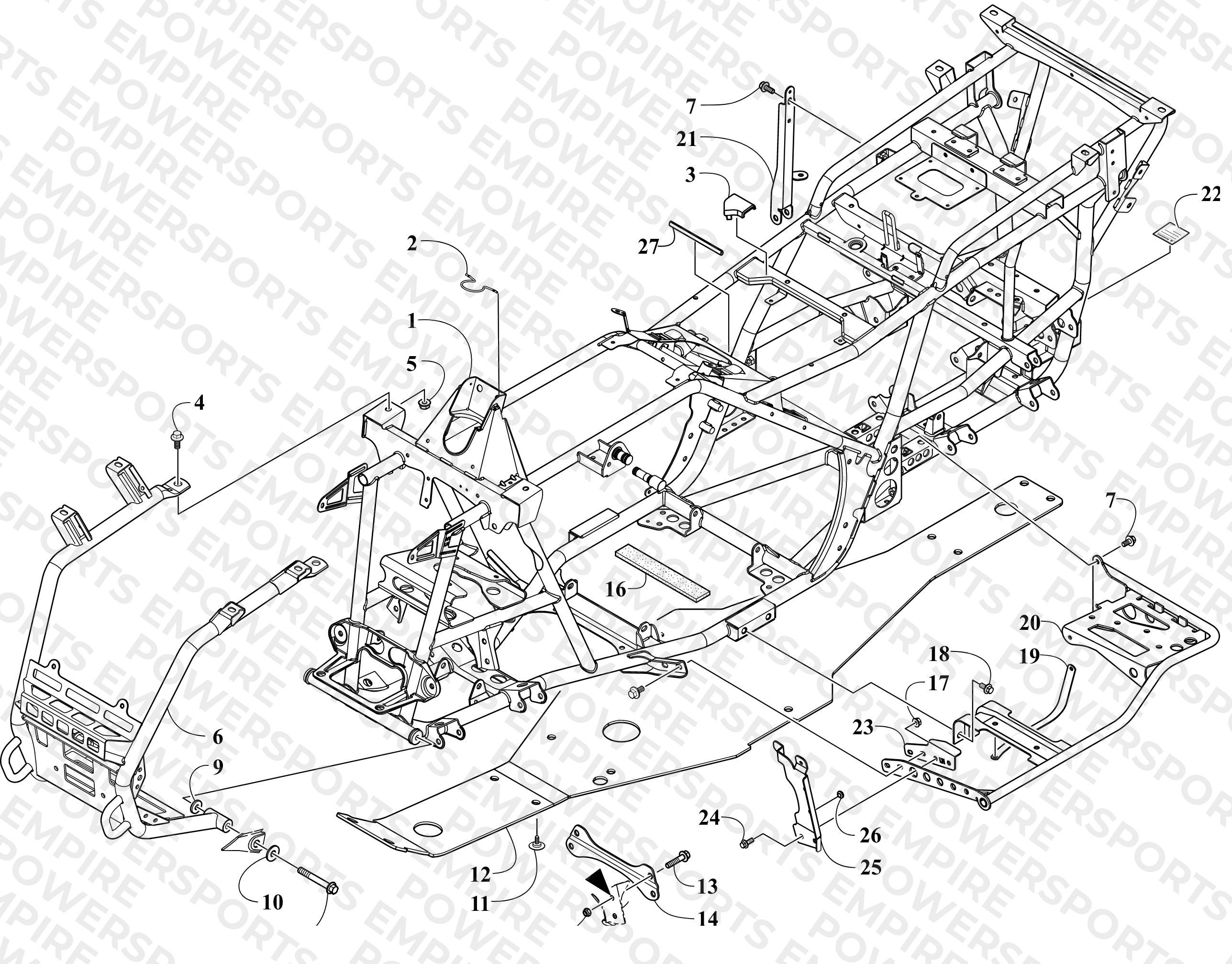 FRAME AND RELATED PARTS