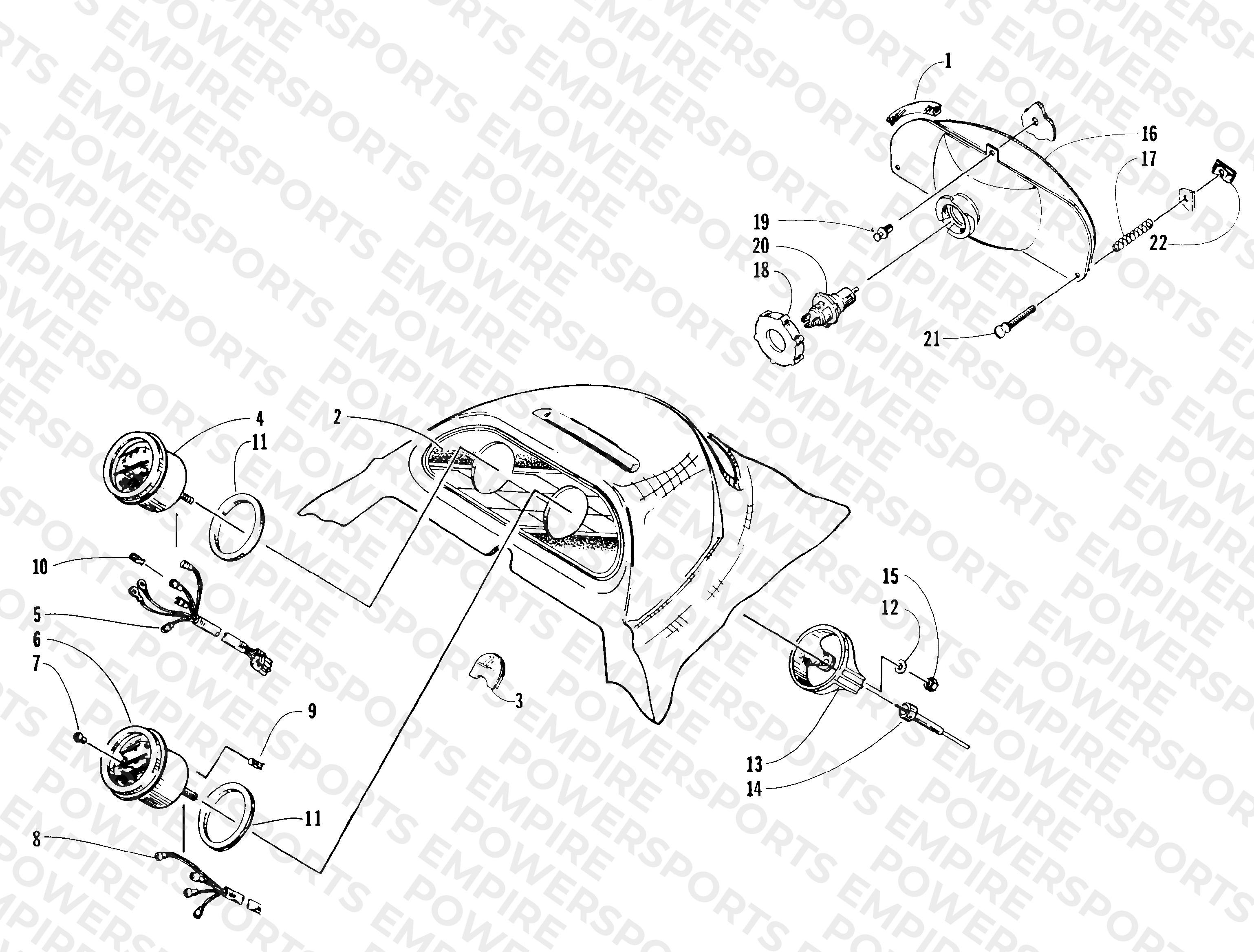 HEADLIGHT AND INSTRUMENTS