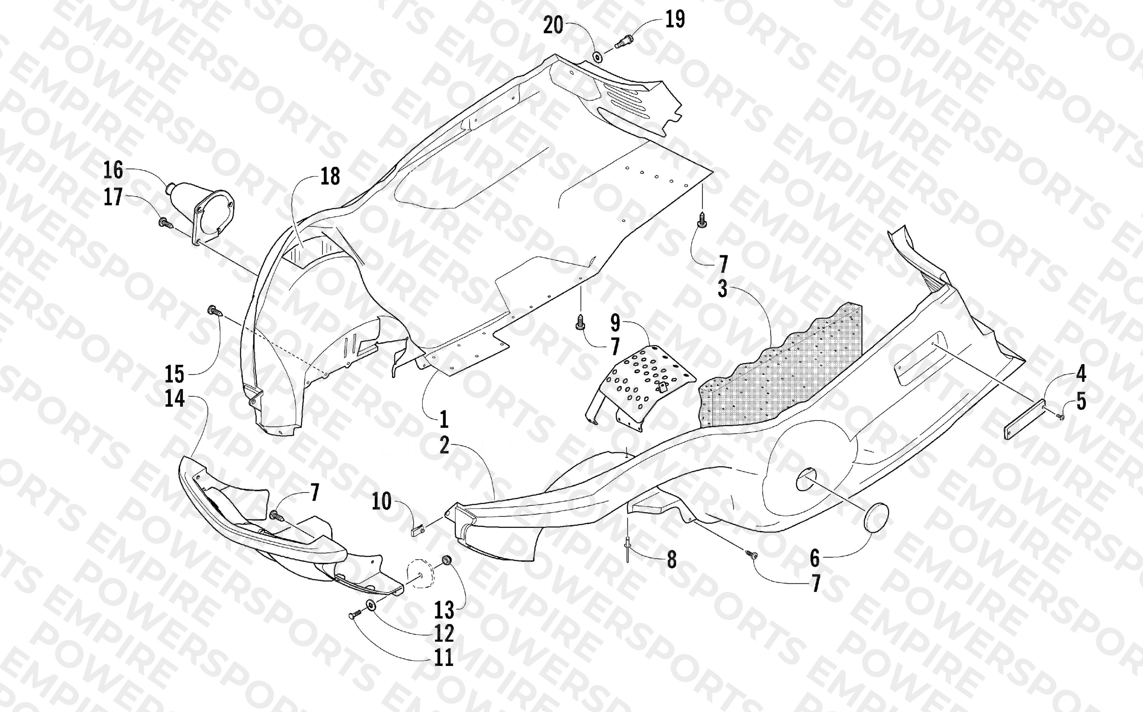 BELLY PAN AND FRONT BUMPER ASSEMBLY