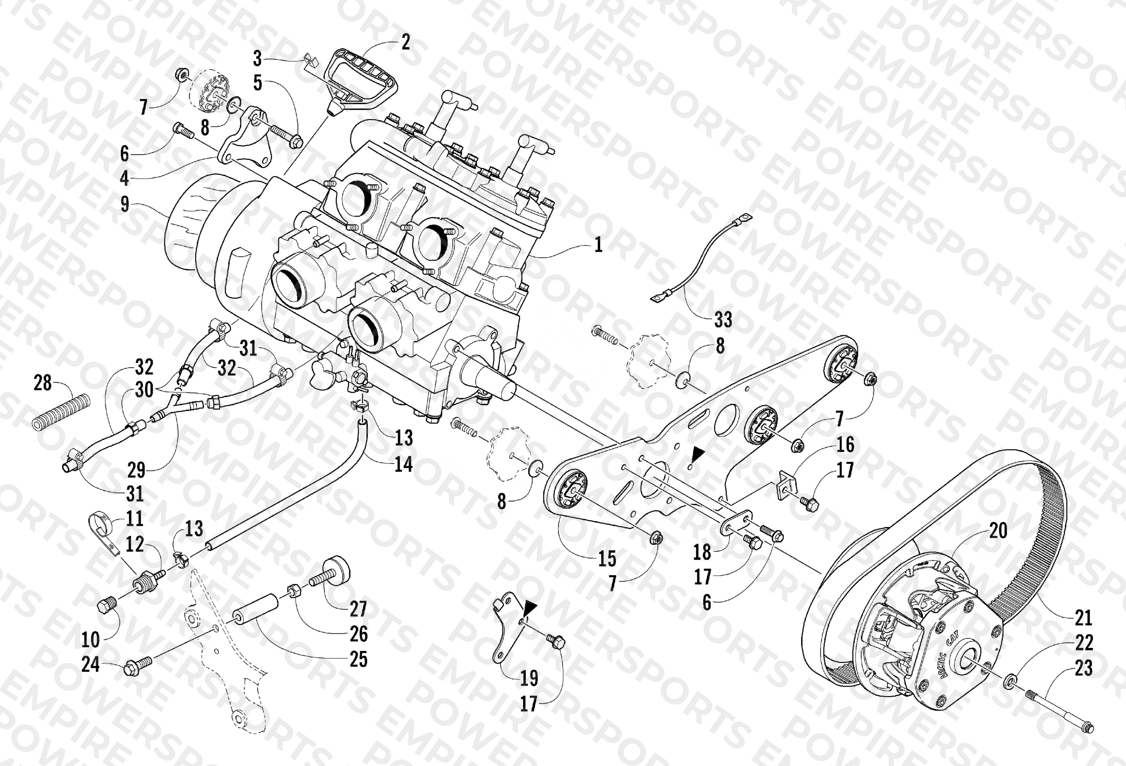 ENGINE AND RELATED PARTS