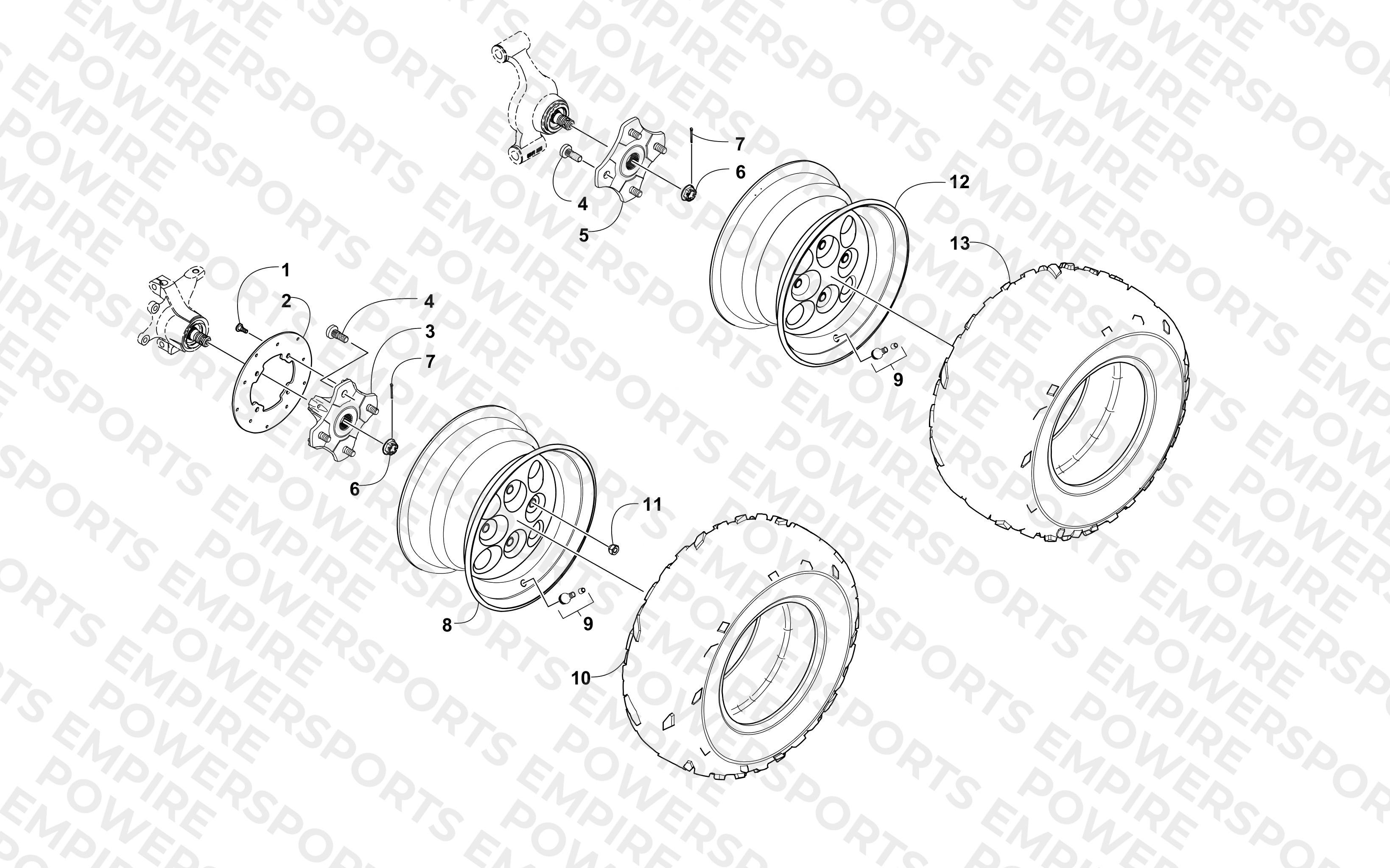 WHEEL AND TIRE ASSEMBLY