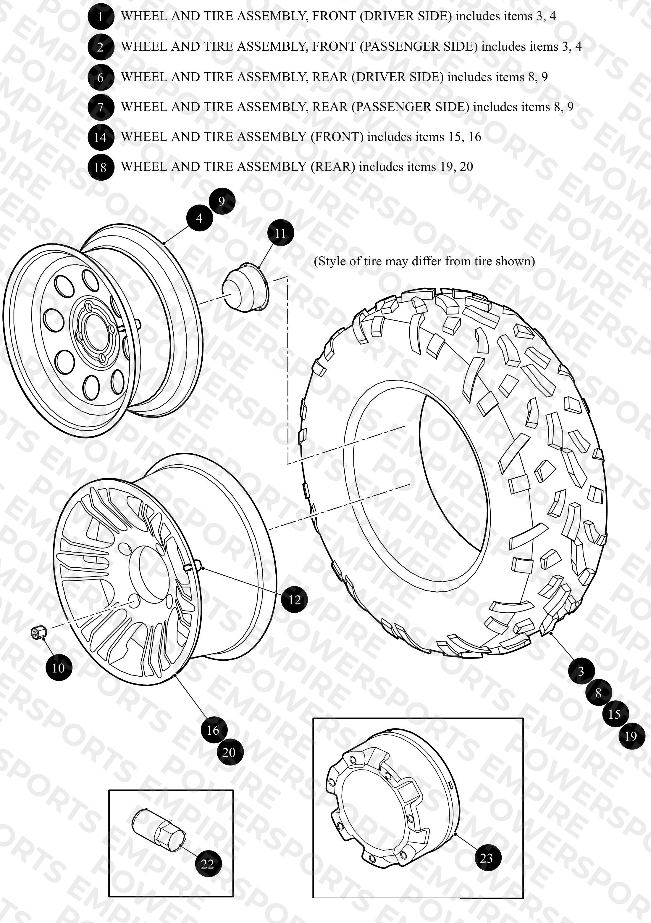 WHEELS AND TIRES