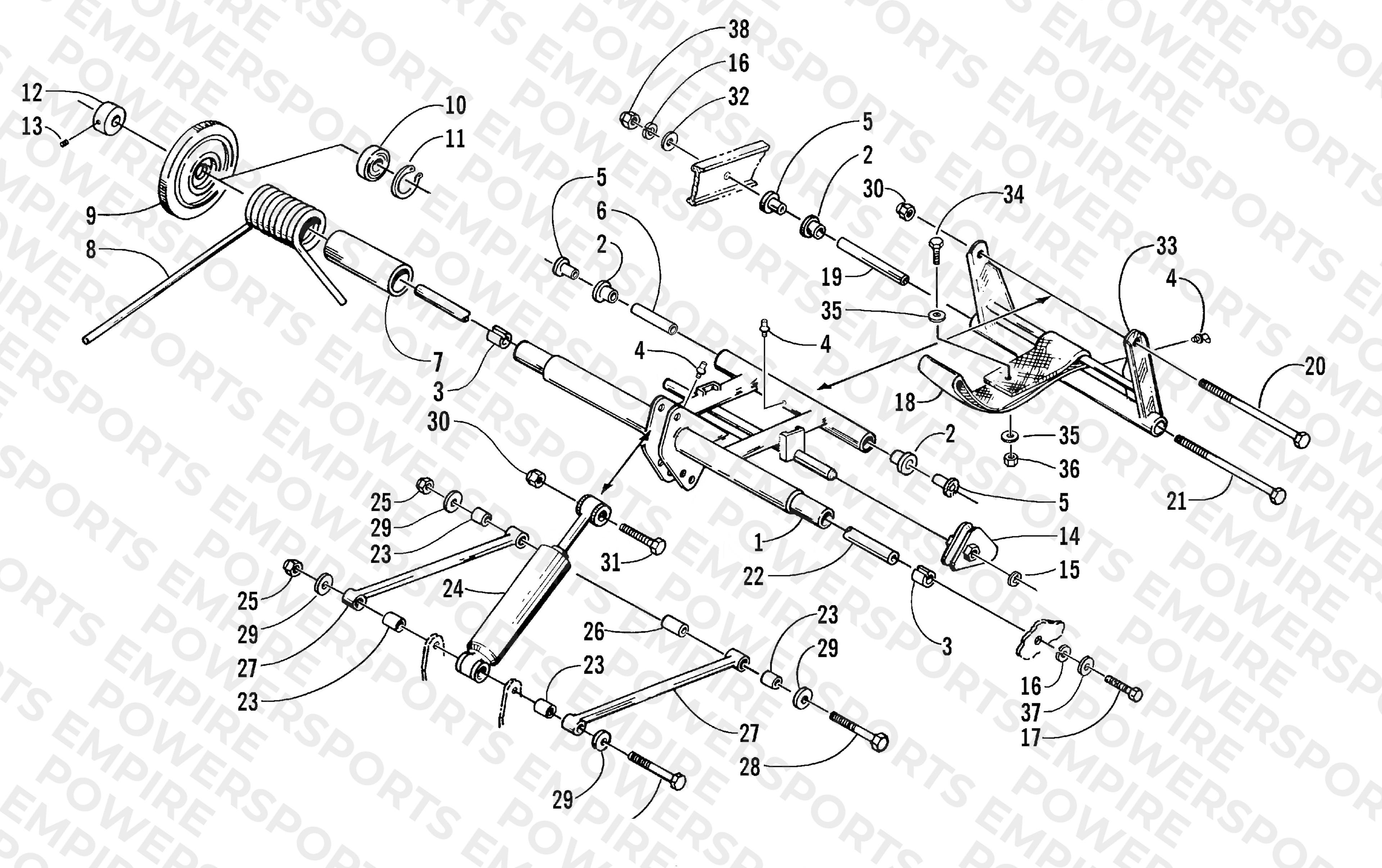 REAR SUSPENSION/REAR ARM ASSEMBLY