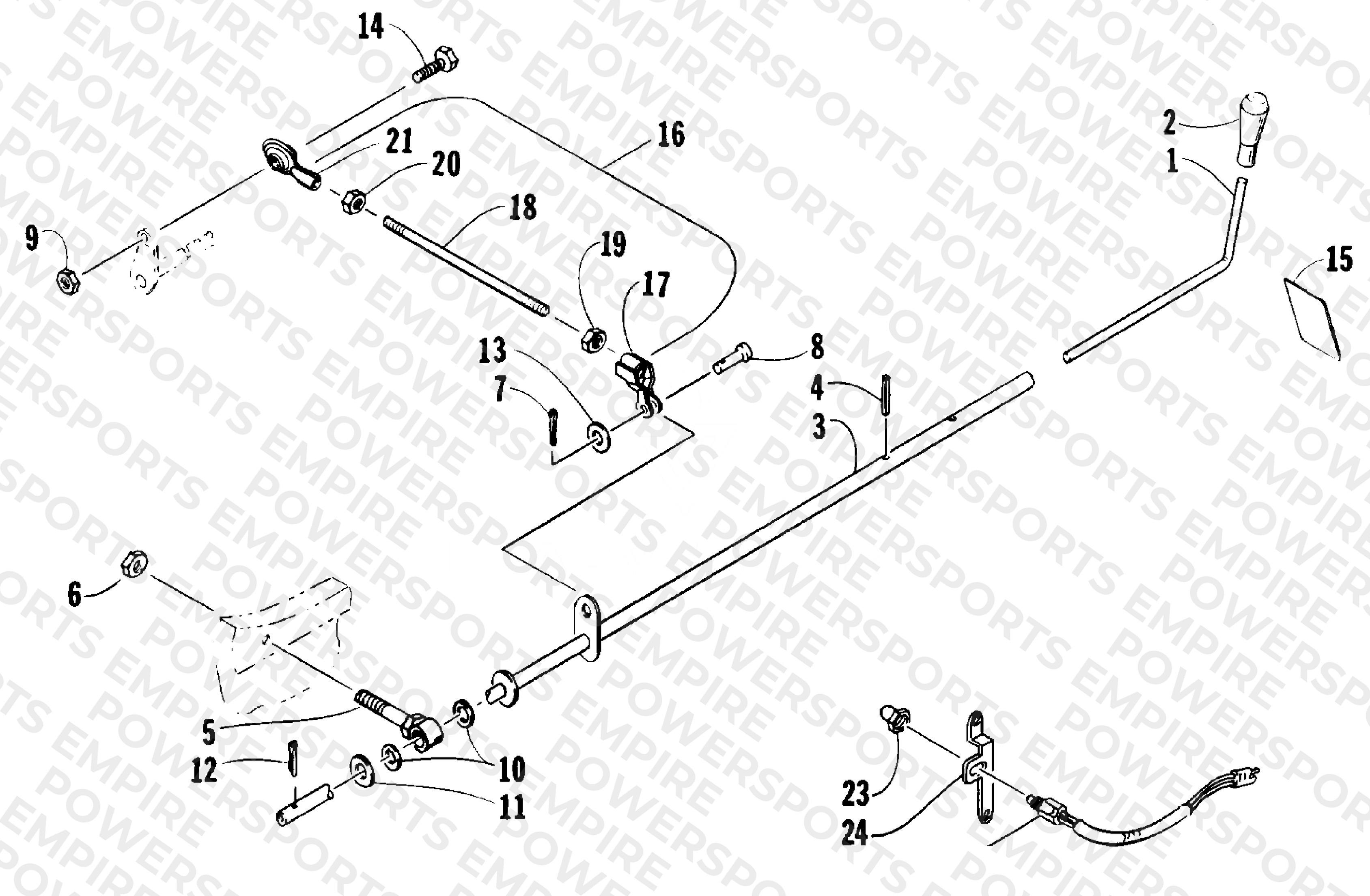 REVERSE SHIFT LEVER ASSEMBLY