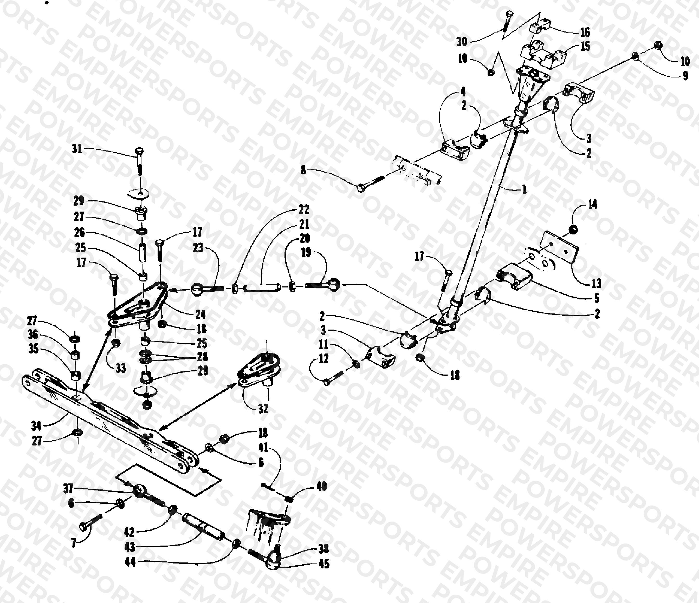TIE ROD/STEERING POST ASSEMBLY