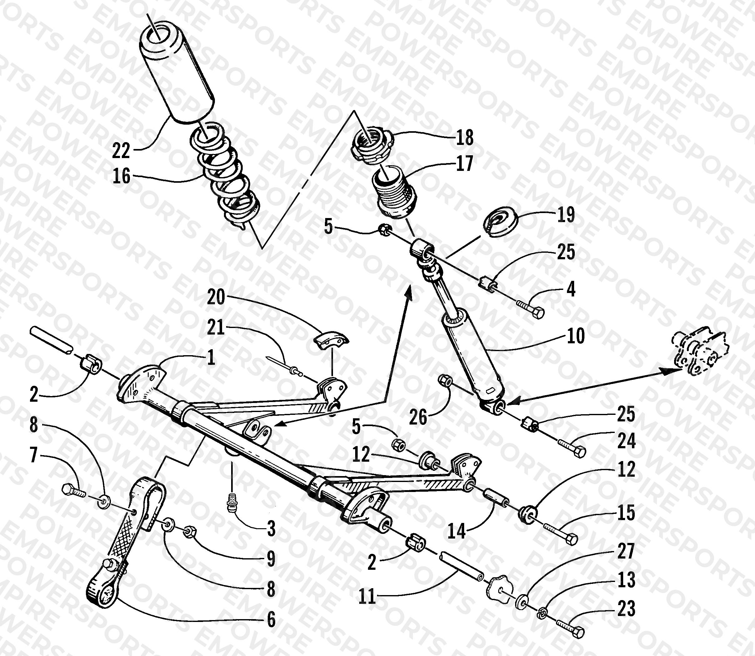 REAR SUSPENSION FRONT ARM ASSEMBLY