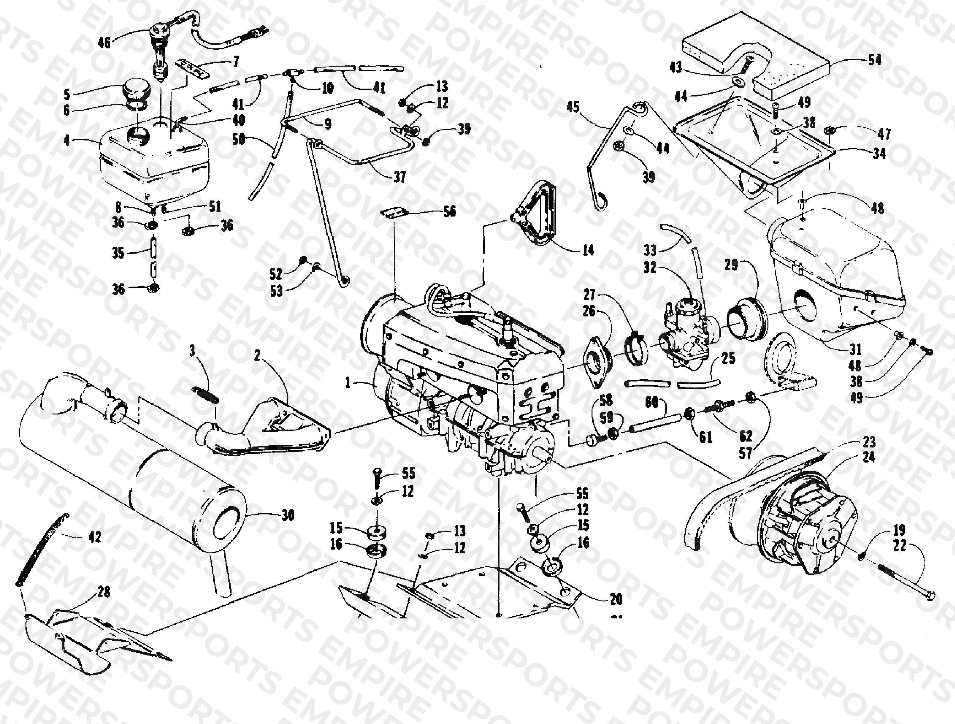 ENGINE AND RELATED PARTS