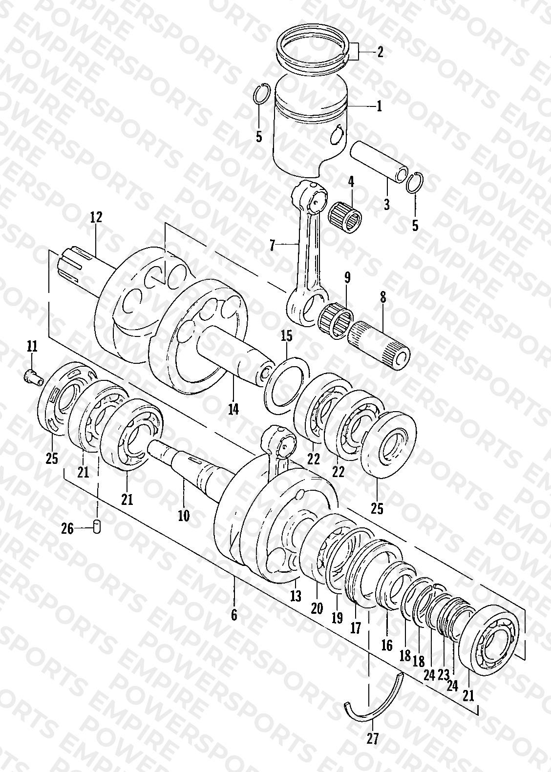 PISTON AND CRANKSHAFT