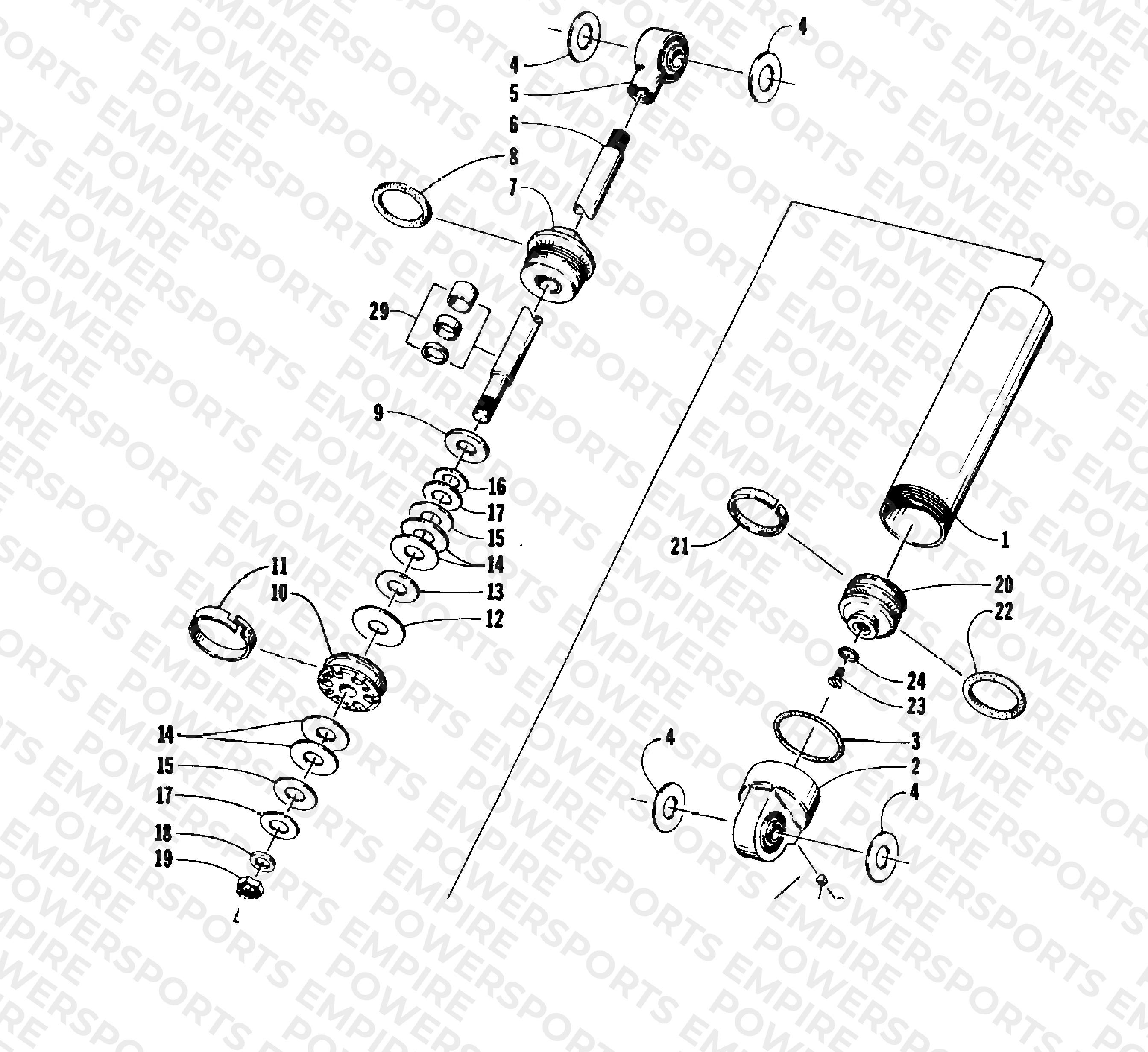 REAR SUSPENSION REAR ARM SHOCK ABSORBER