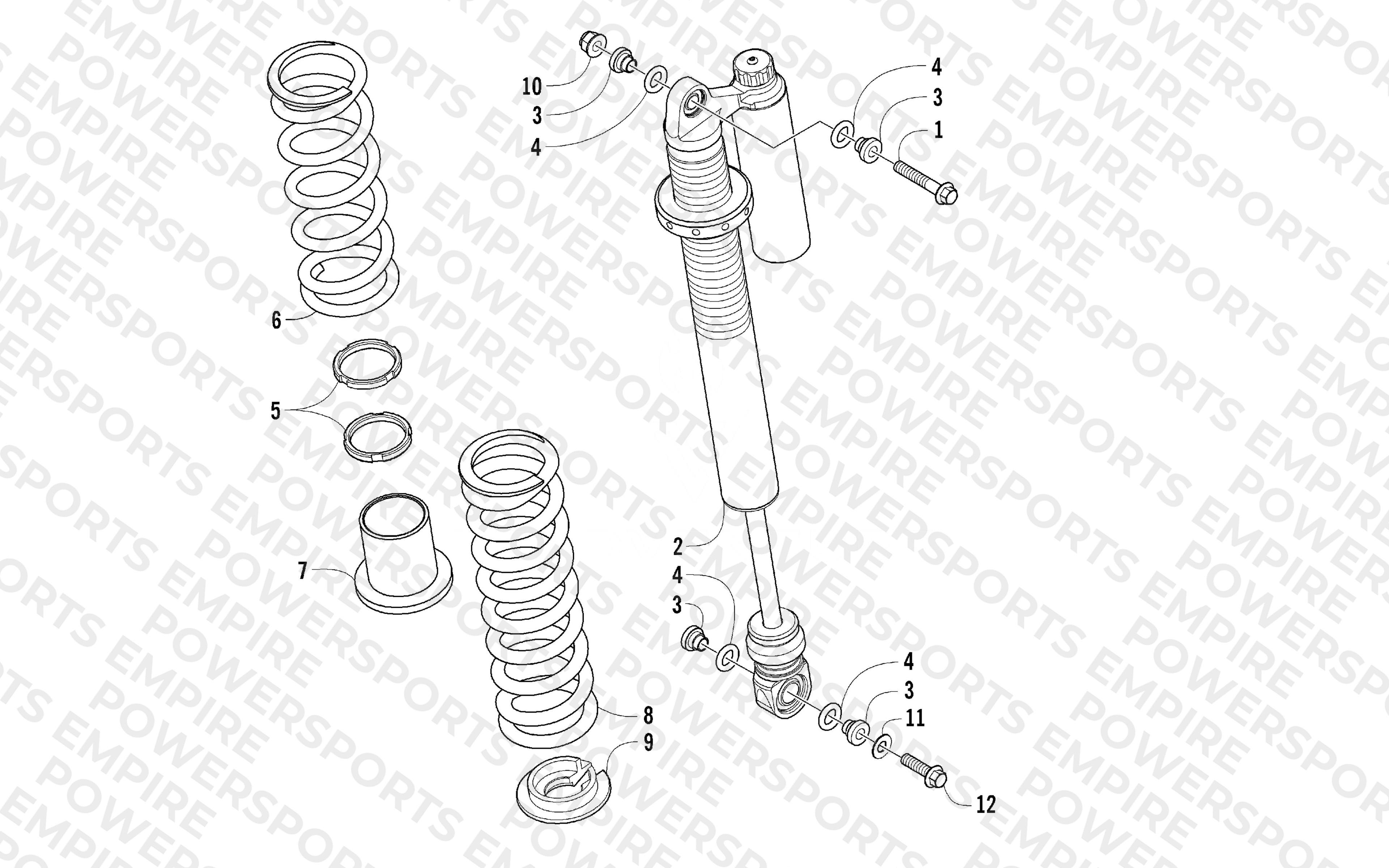 REAR SUSPENSION SHOCK ASSEMBLY