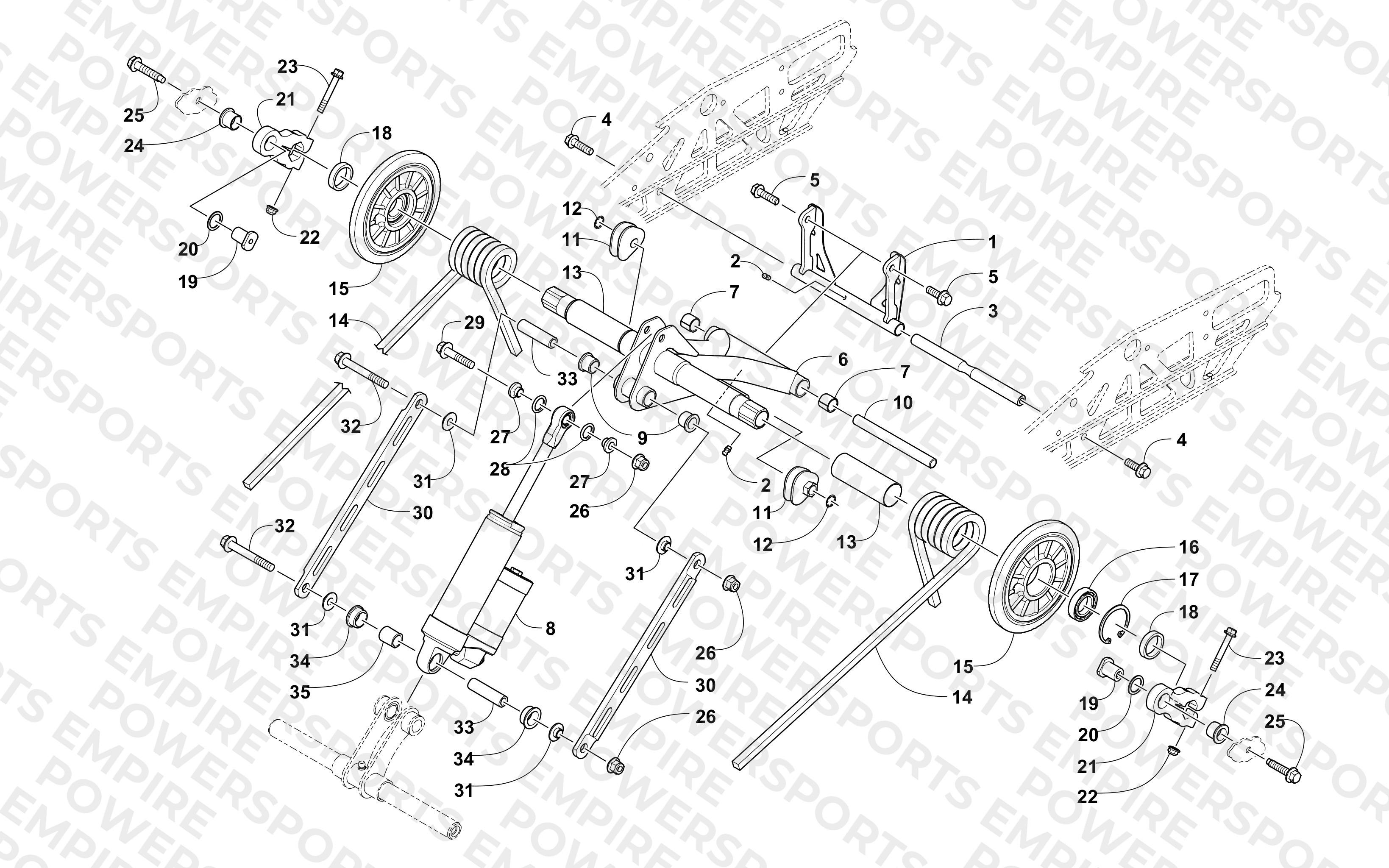 REAR SUSPENSION REAR ARM ASSEMBLY