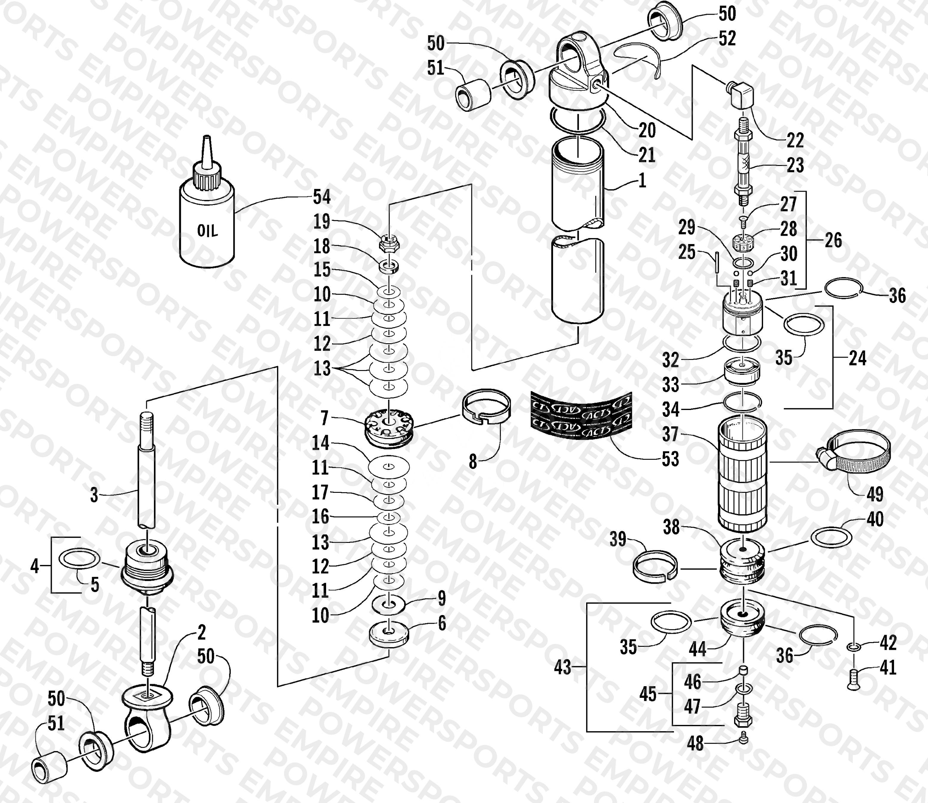 REAR SUSPENSION REAR ARM SHOCK ABSORBER