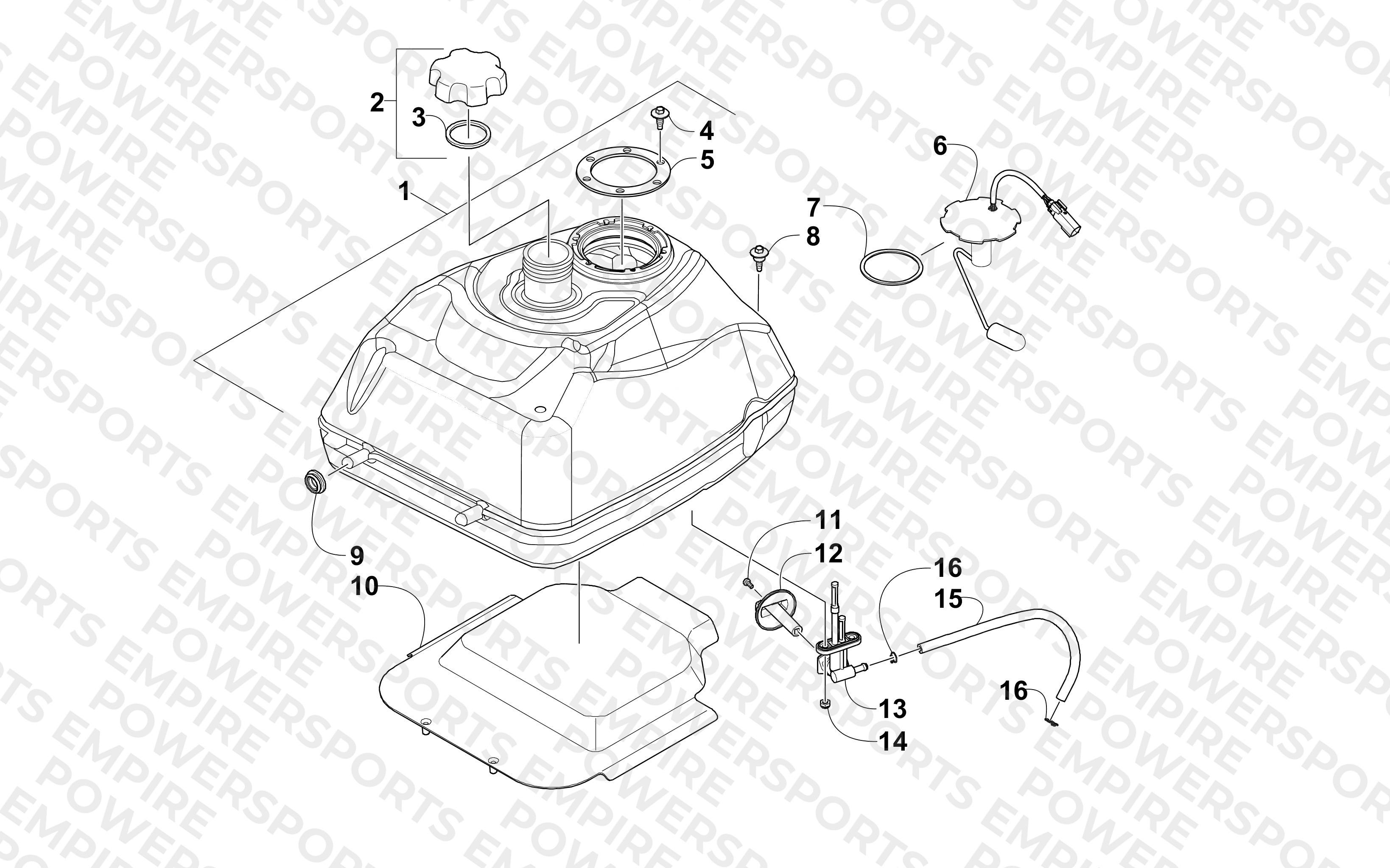 GAS TANK ASSEMBLY