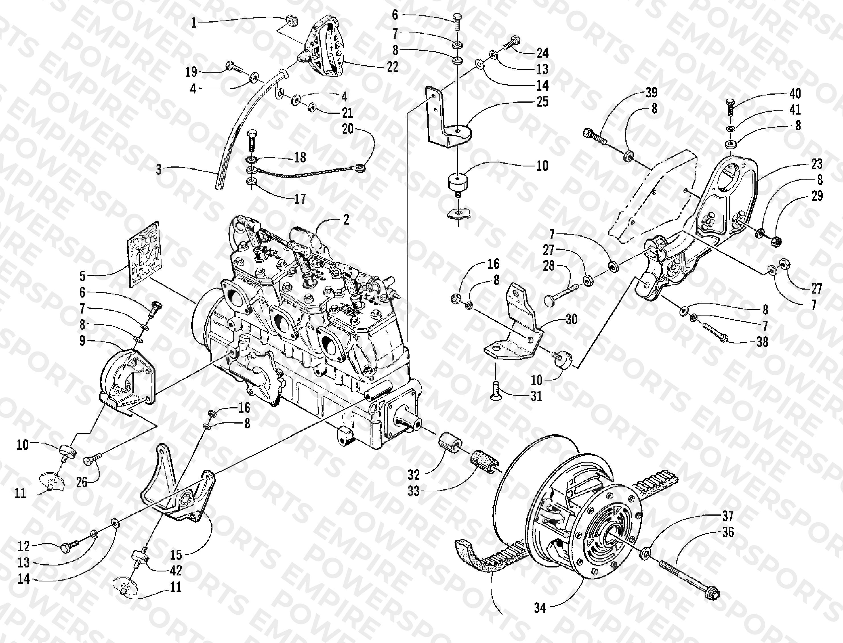 ENGINE AND RELATED PARTS