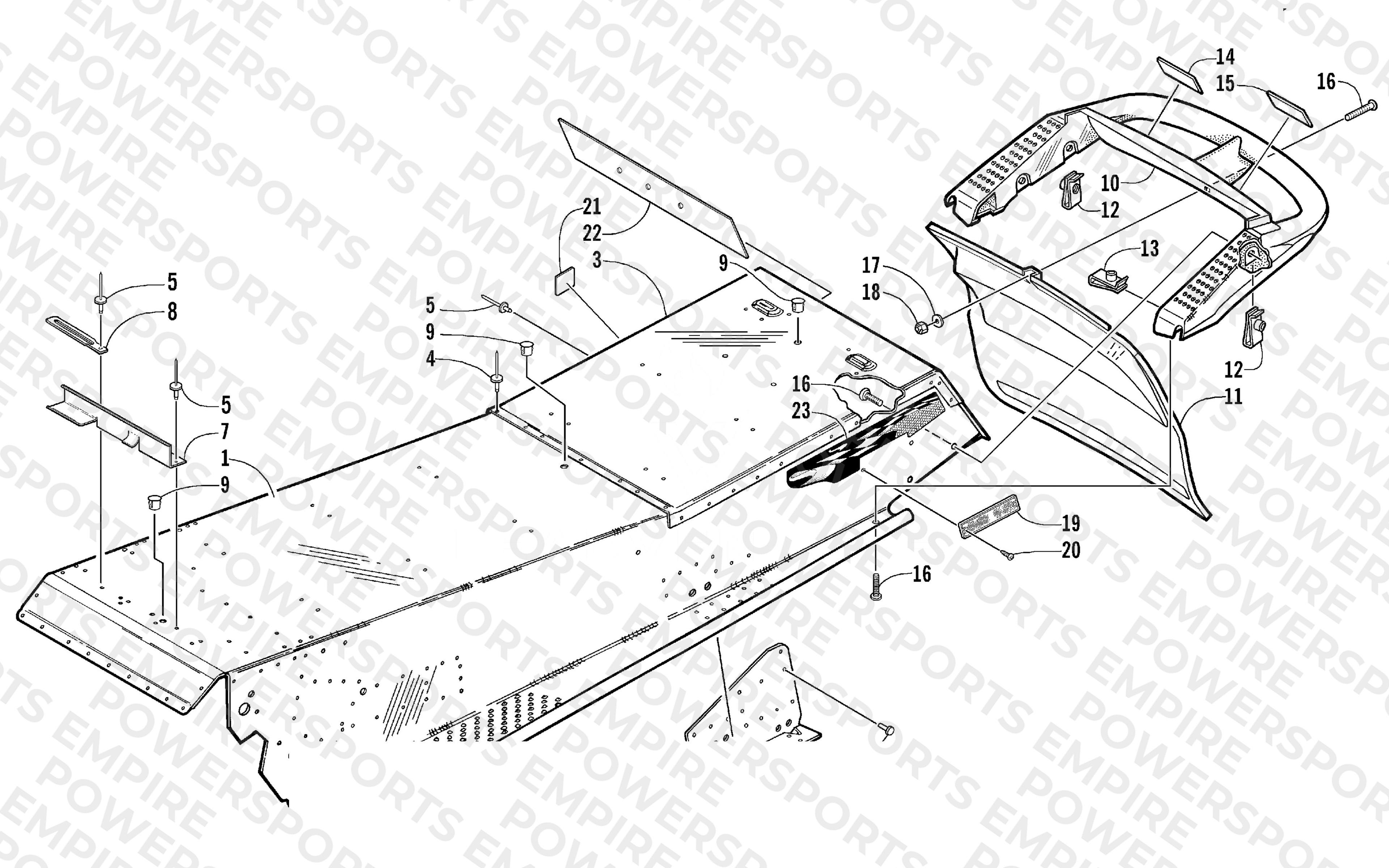 TUNNEL AND REAR BUMPER