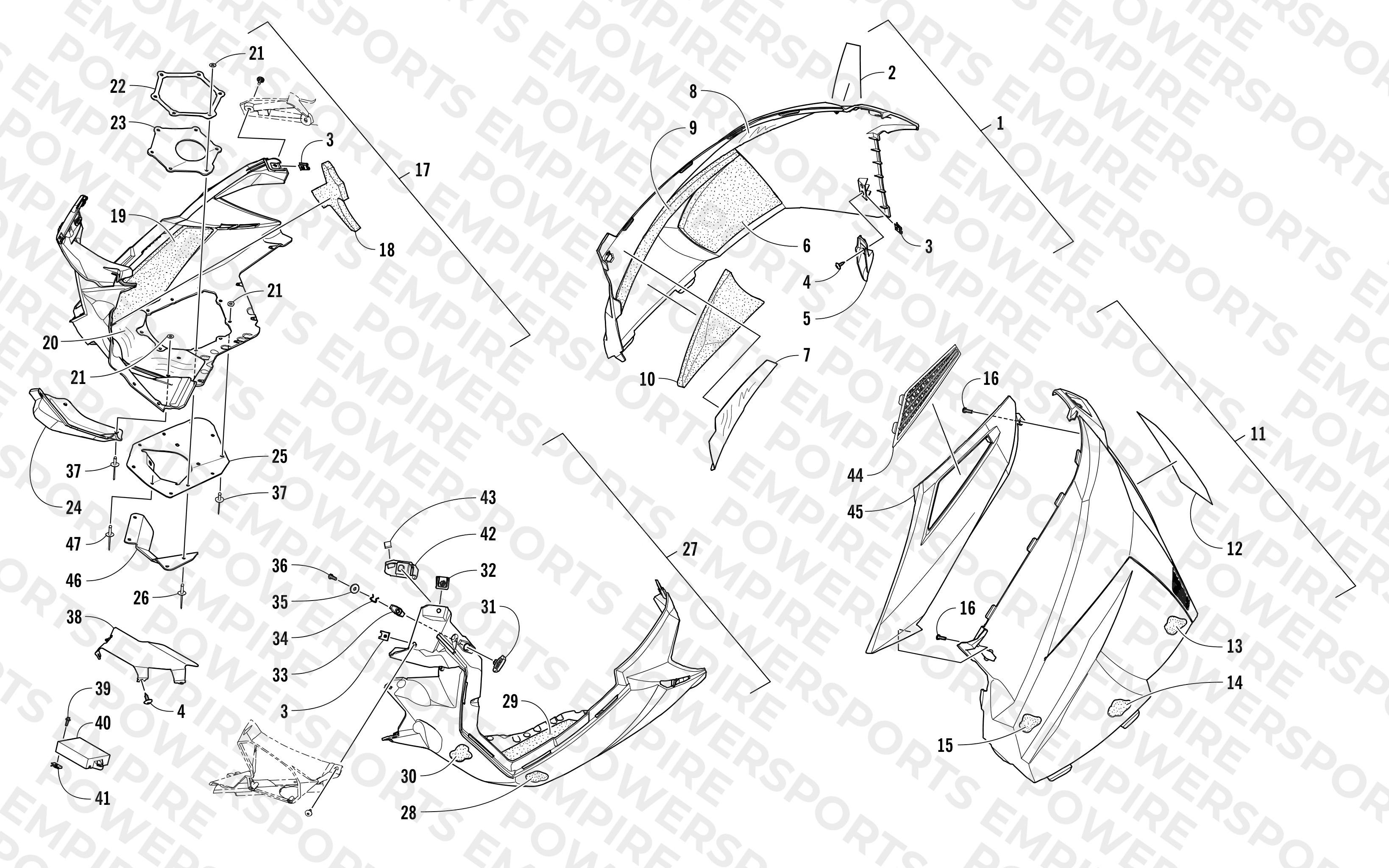 SKID PLATE AND SIDE PANEL ASSEMBLY