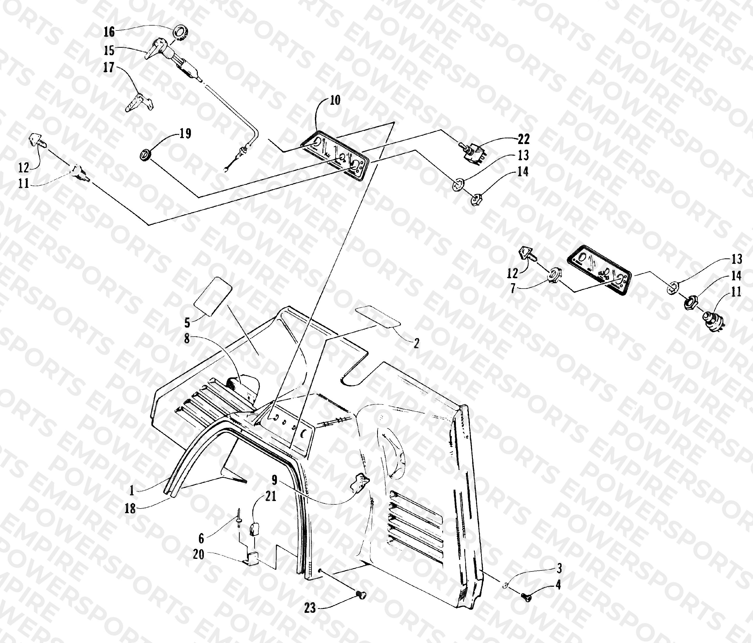 CONSOLE AND SWITCH ASSEMBLIES