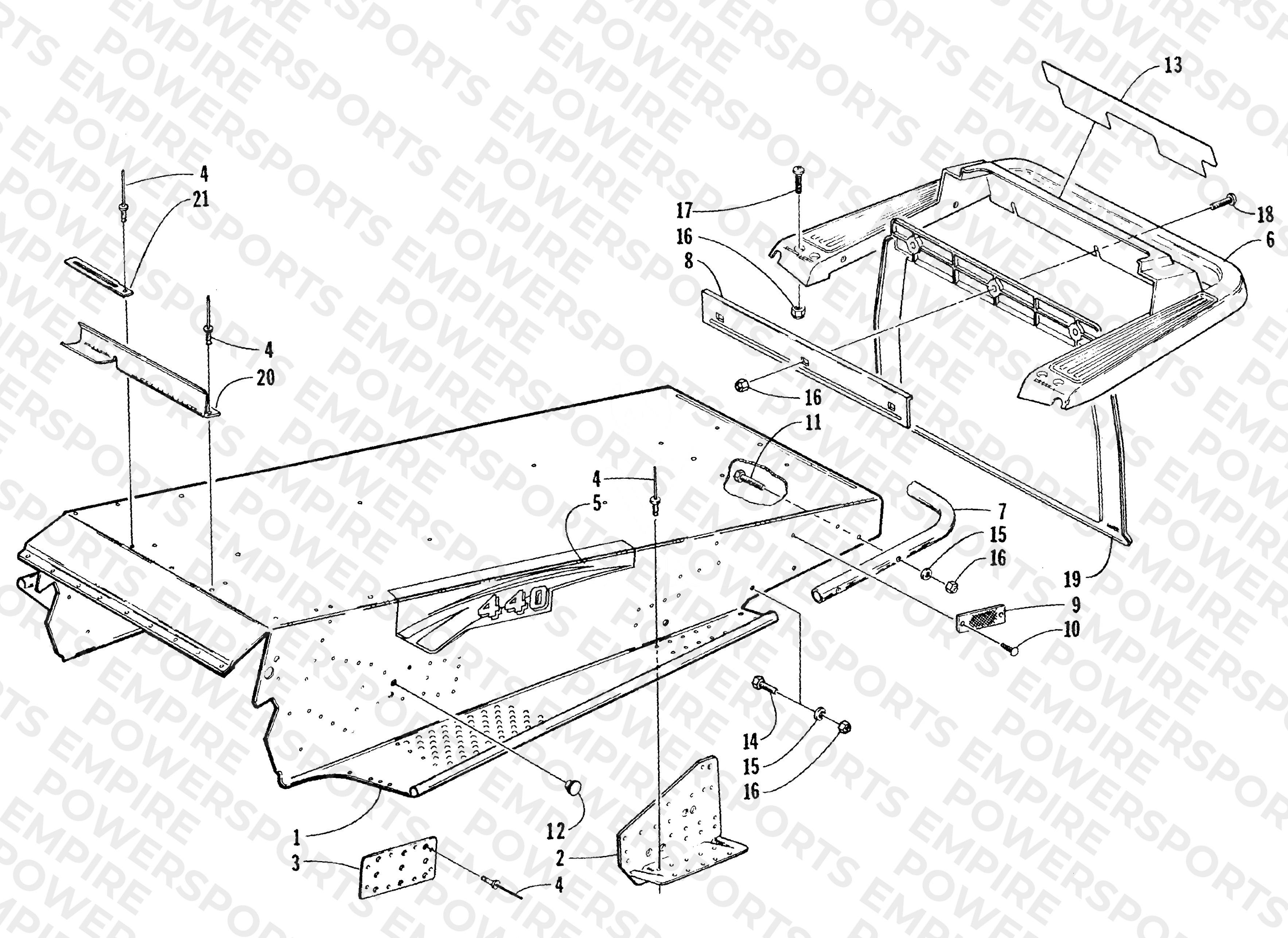 TUNNEL AND REAR BUMPER