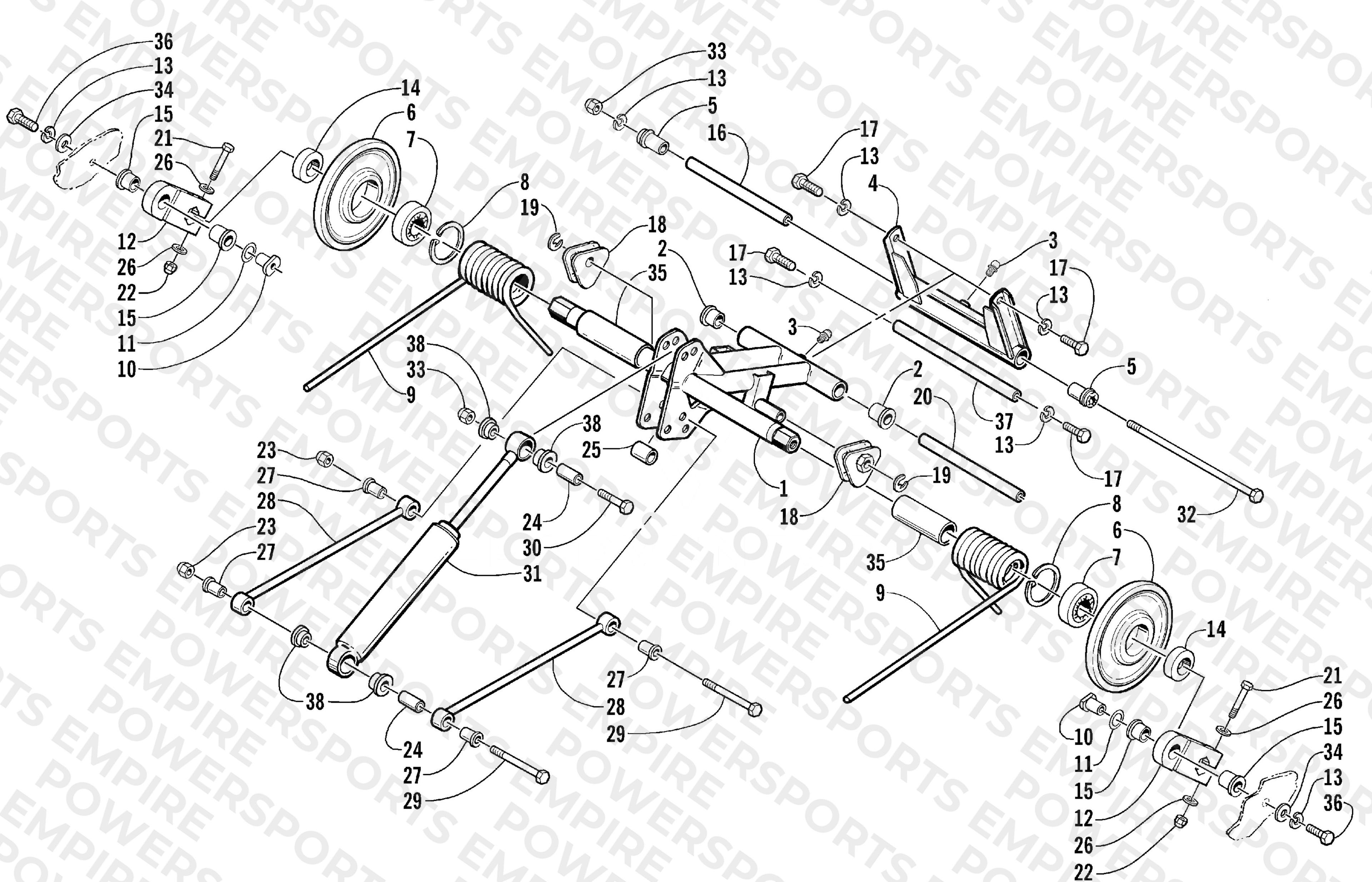 REAR SUSPENSION REAR ARM ASSEMBLY