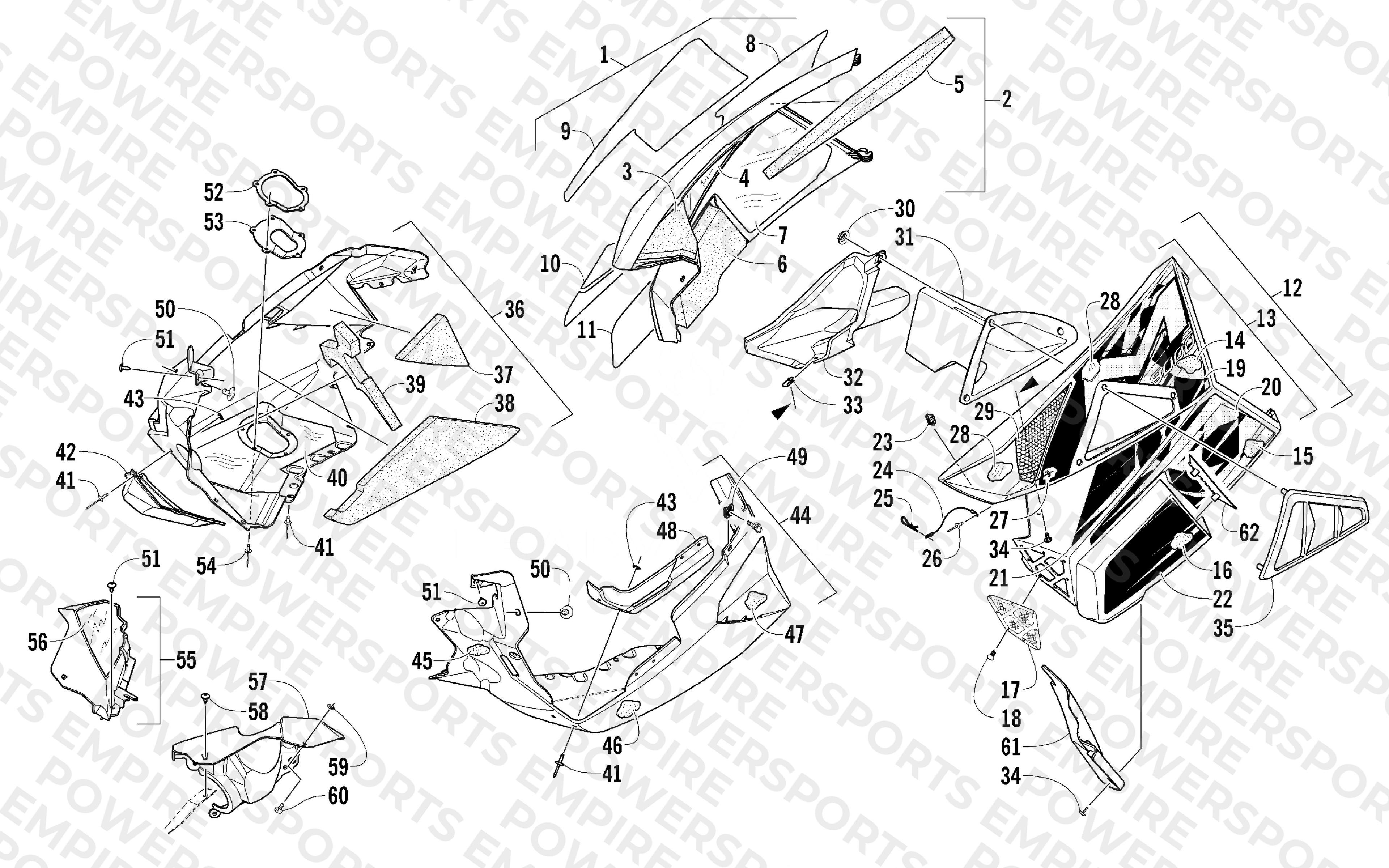 SKID PLATE AND SIDE PANEL ASSEMBLY