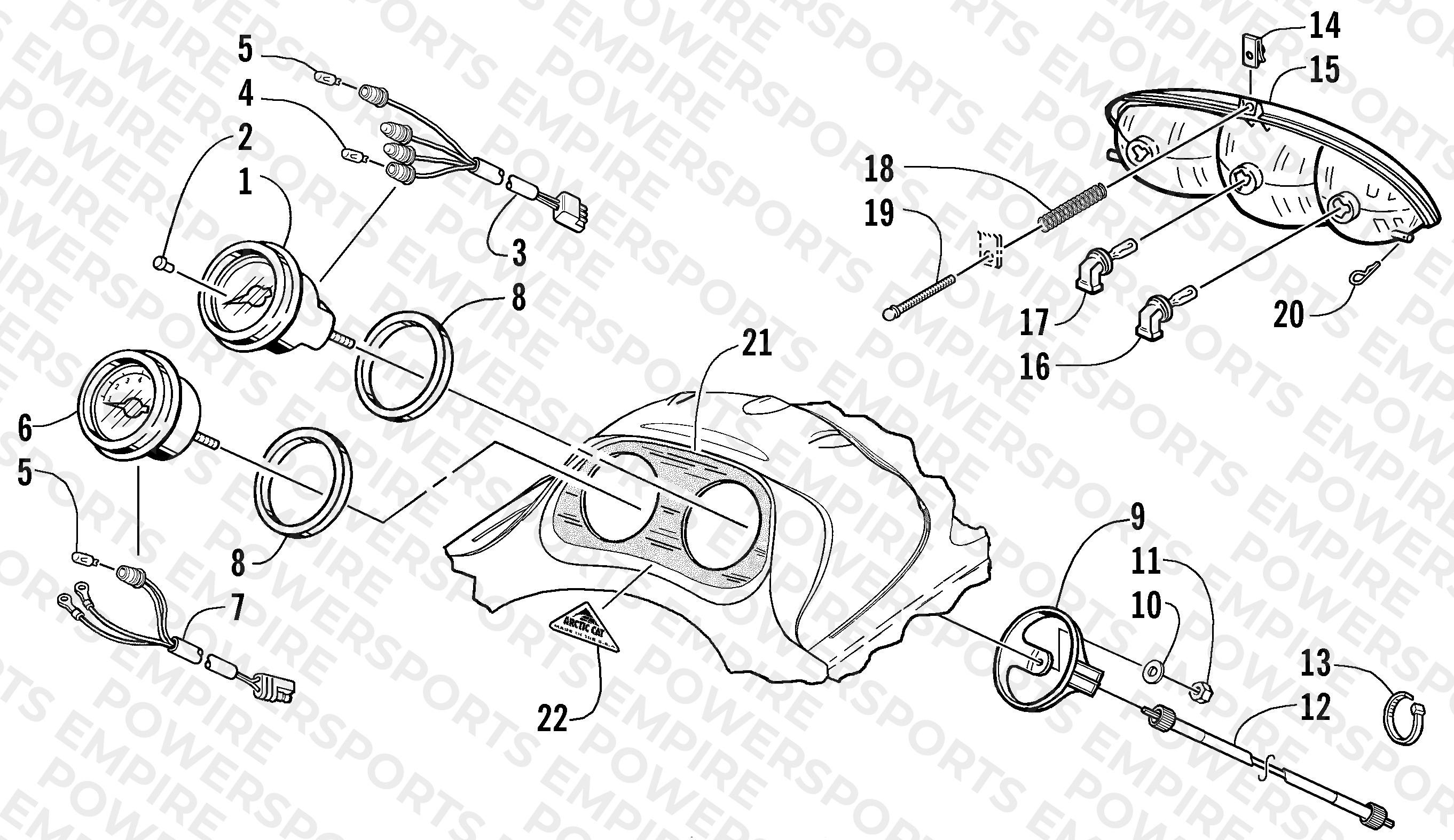 HEADLIGHT AND INSTRUMENTS