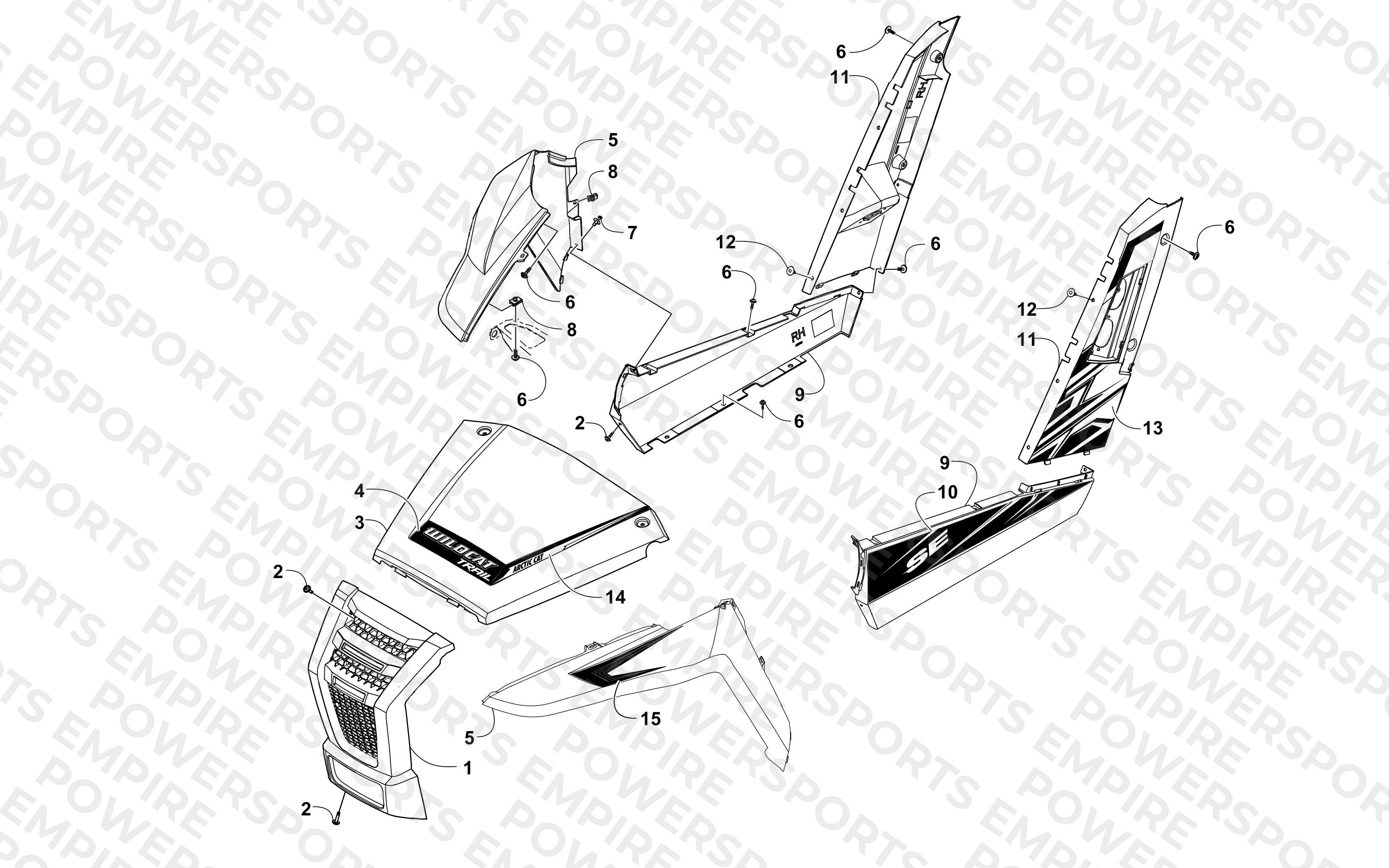 FRONT AND SIDE PANEL ASSEMBLIES
