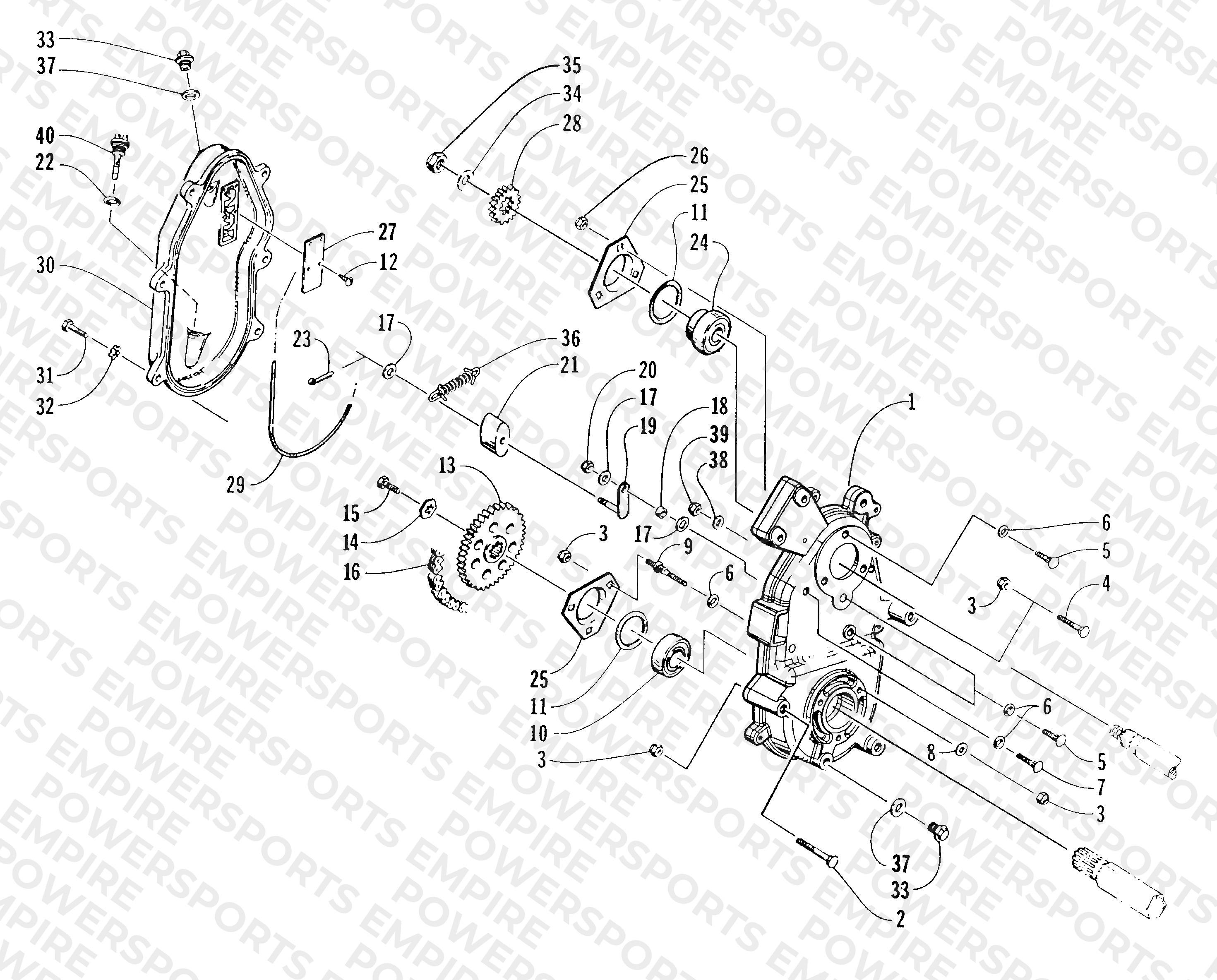 DRIVE/DROPCASE ASSEMBLY