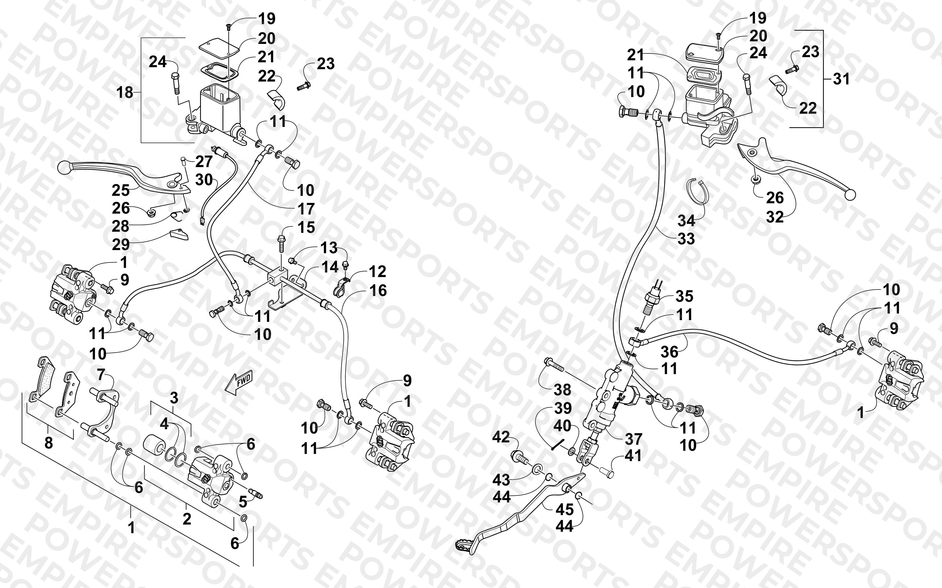 HYDRAULIC BRAKE ASSEMBLY