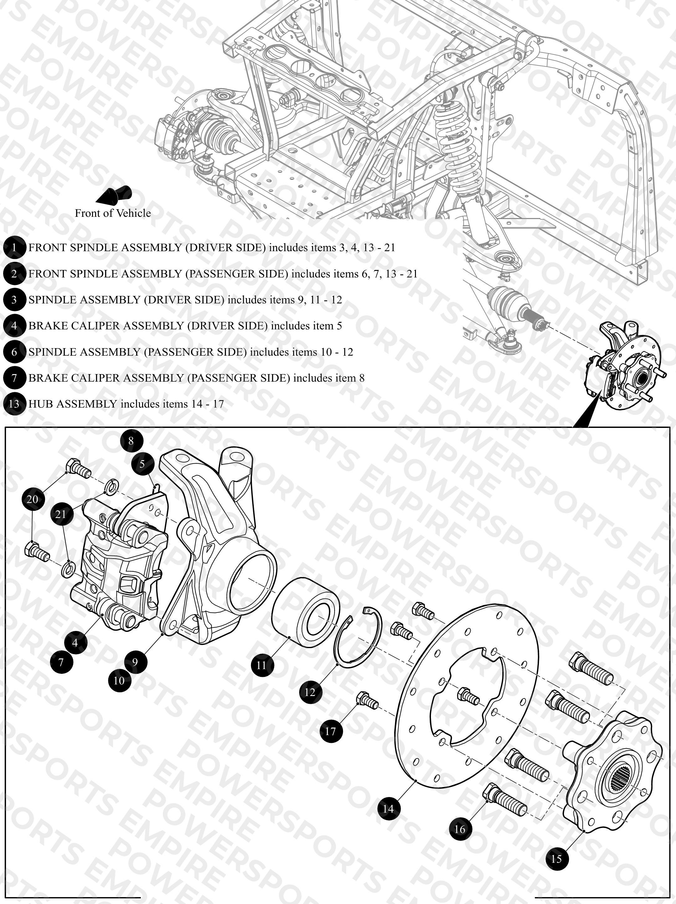 FRONT SPINDLE ASSEMBLY