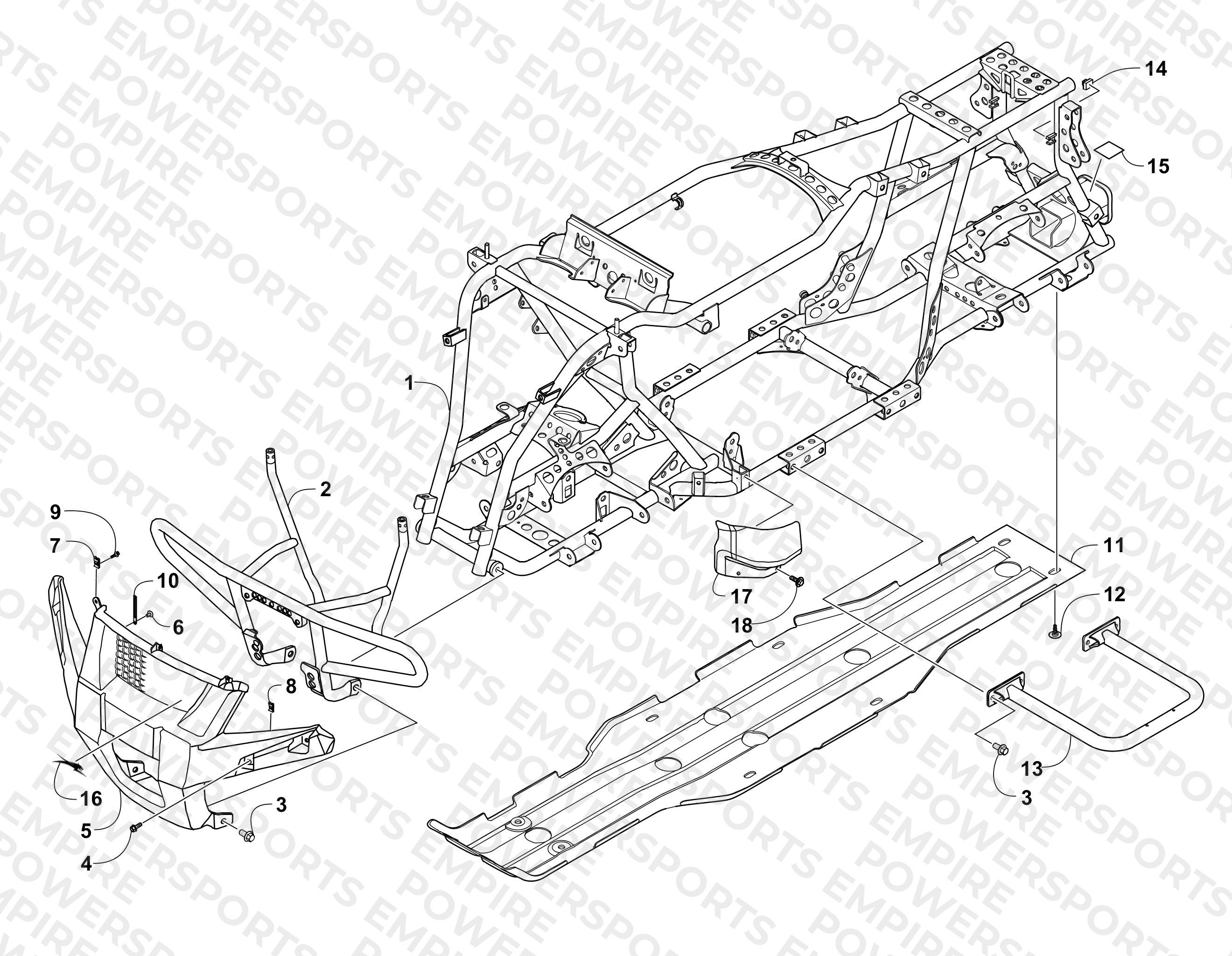 FRAME AND RELATED PARTS