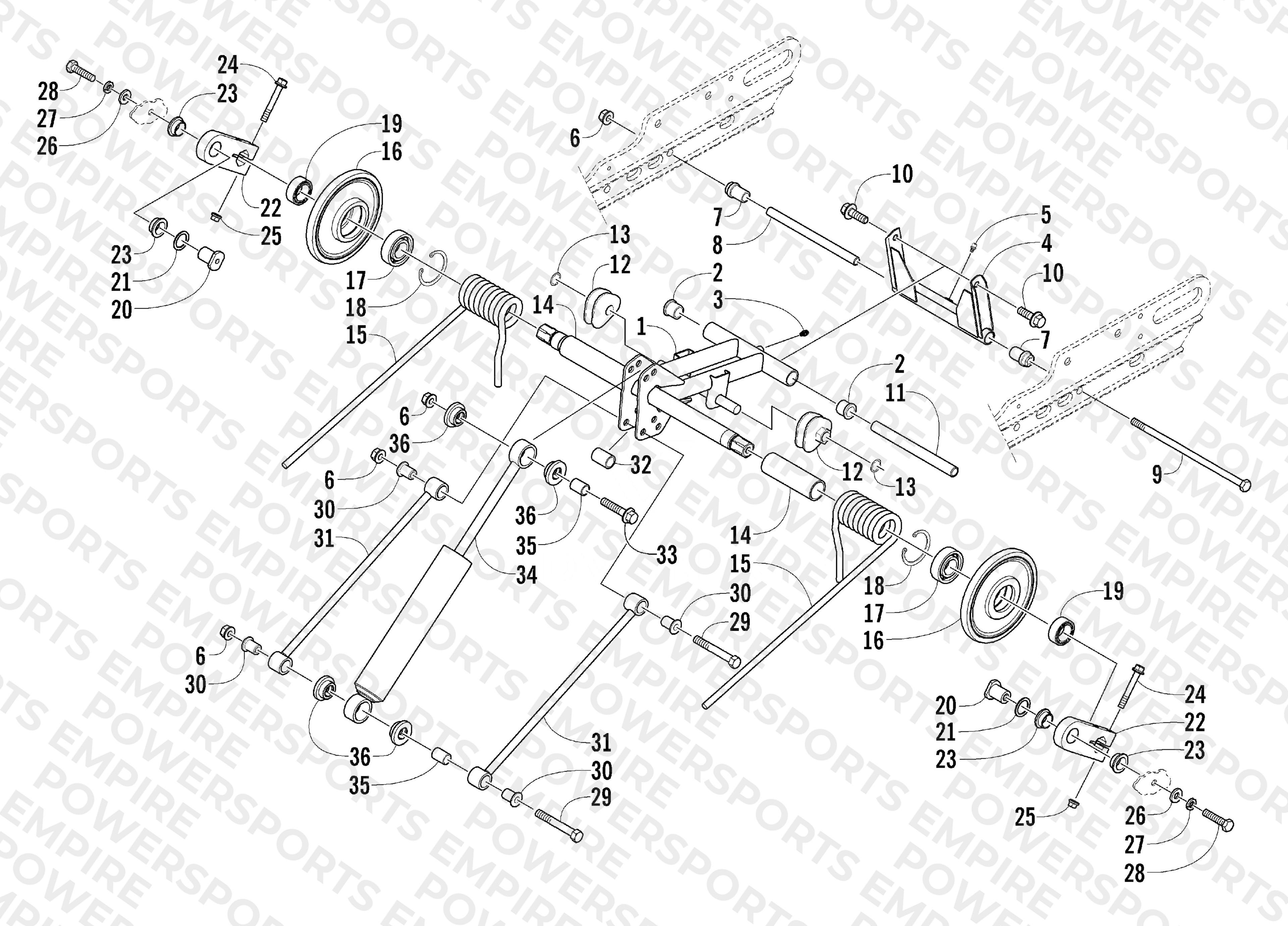 REAR SUSPENSION REAR ARM ASSEMBLY